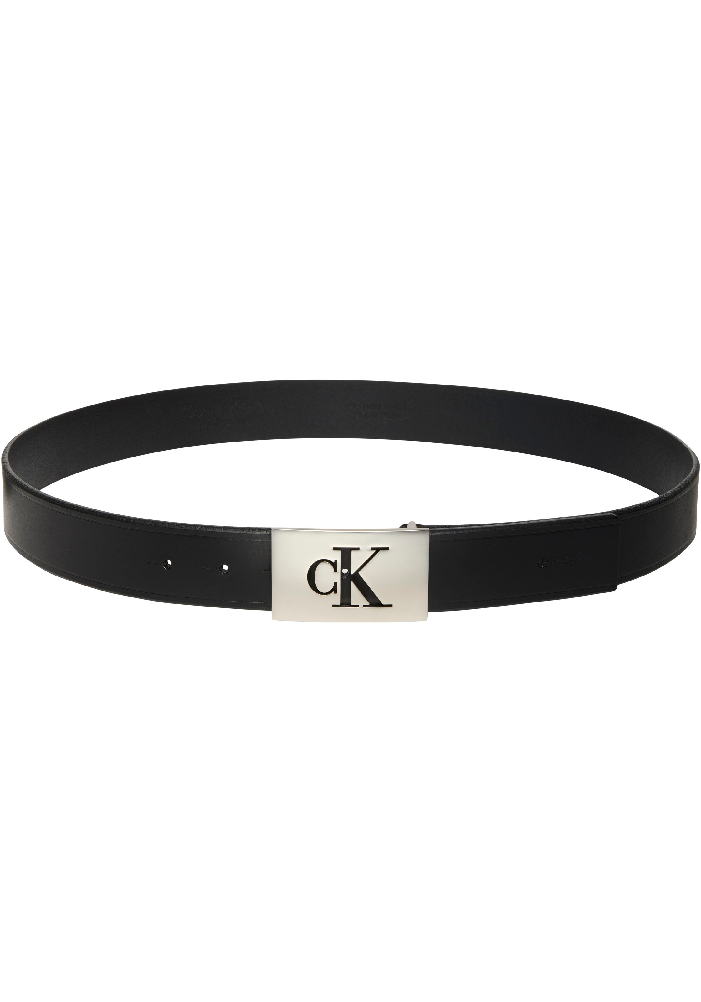 Calvin Klein Ledergürtel "SSNL MONO PLAQUE 35MM FIXED" Größenverstellbar mi günstig online kaufen