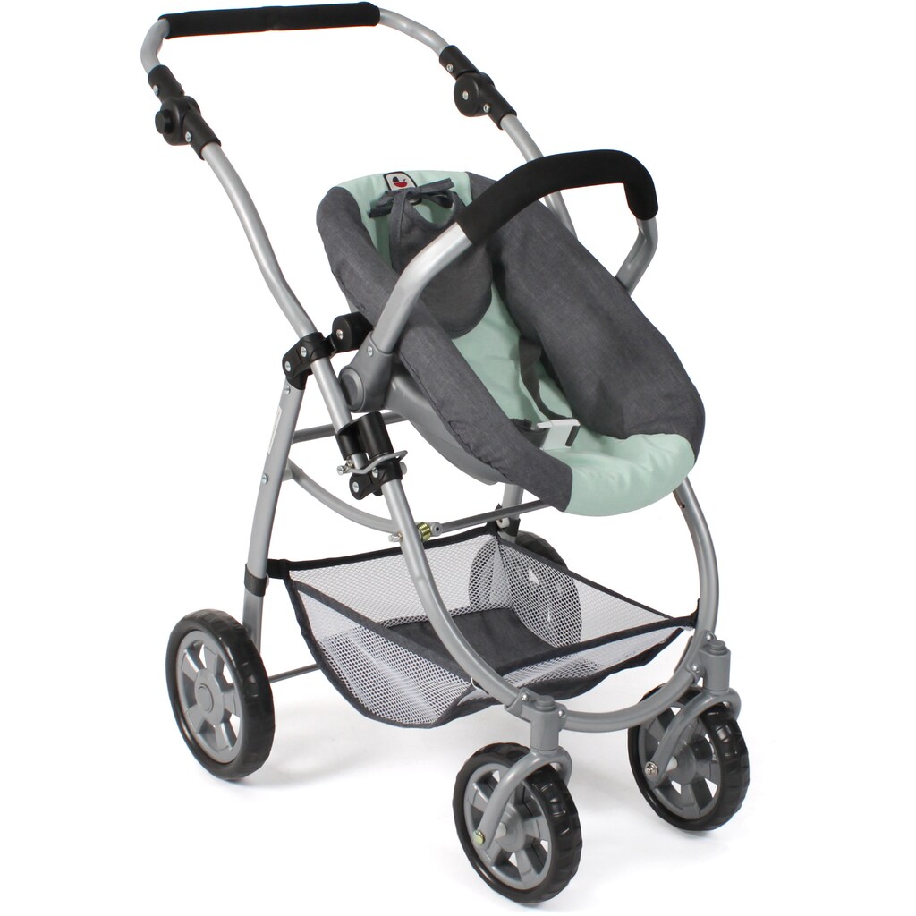 CHIC2000 Kombi-Puppenwagen »Emotion All In 3in1, Grau-Mint«