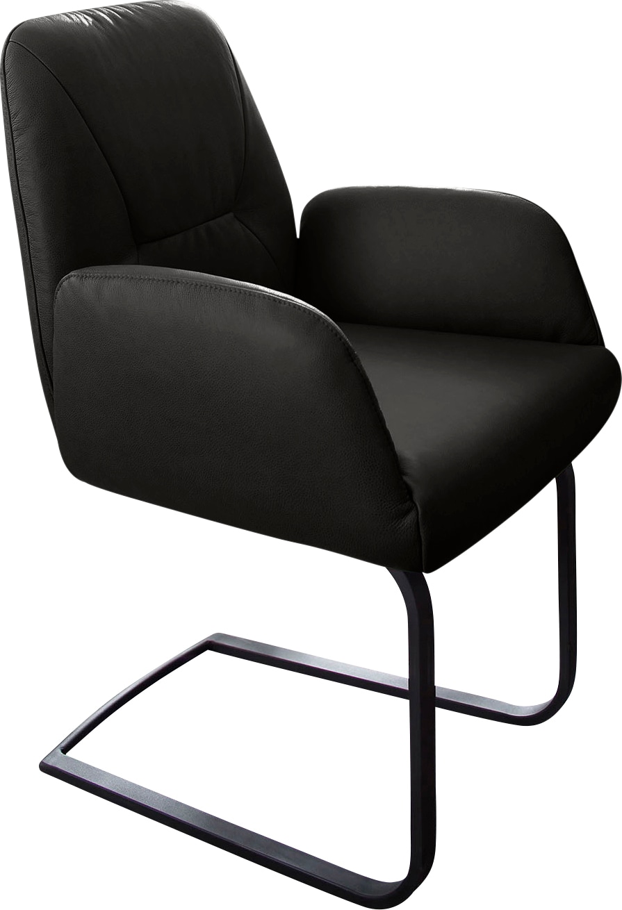W.SCHILLIG Freischwinger »ole«, (Set), 4 St., Longlife Xtra-Leder Z59, 2er- oder 4er-Set, Gestell in Schwarz pulverbeschichtet