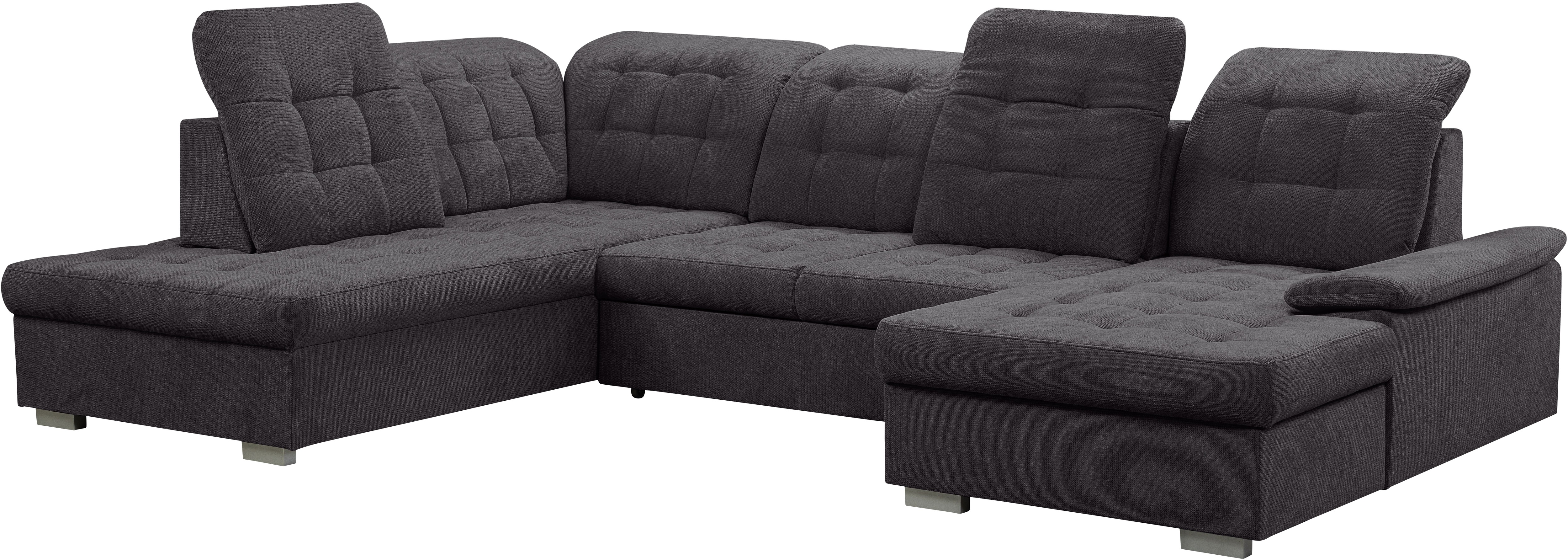 Thumbnail - WERK2 Wohnlandschaft "Kordula-New Multifunktion Couch, Breite 332cm, U-Form", Sofa in U-Form mit Schlaffunktion & Bettka...