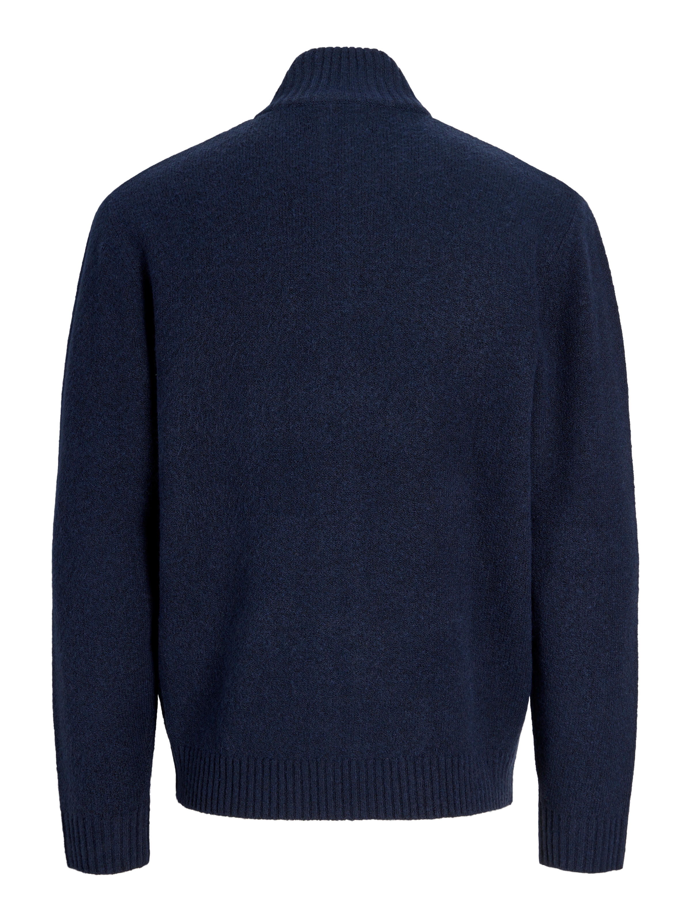 Jack & Jones Strickjacke »JJSOHO OLLIE KNIT HIGH NECK ZIP CAR SN« Materialmix, locker geschnitten