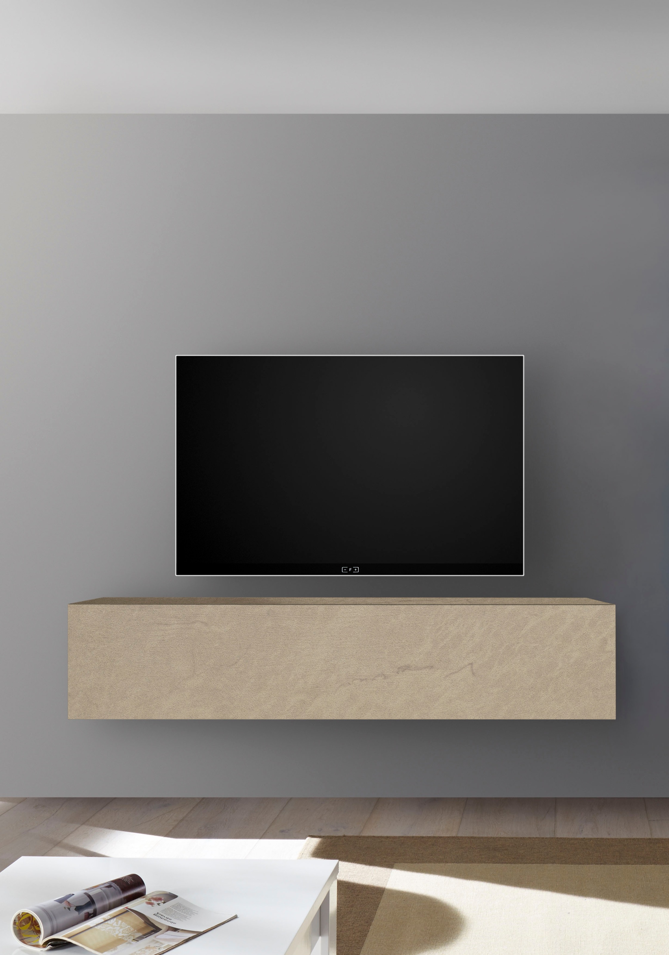 TV-Schrank HOME AFFAIRE, B:138cm H:29cm T:30cm, braun, Wohnzimmer, Schränke, "Infinity", Breite 138 cm