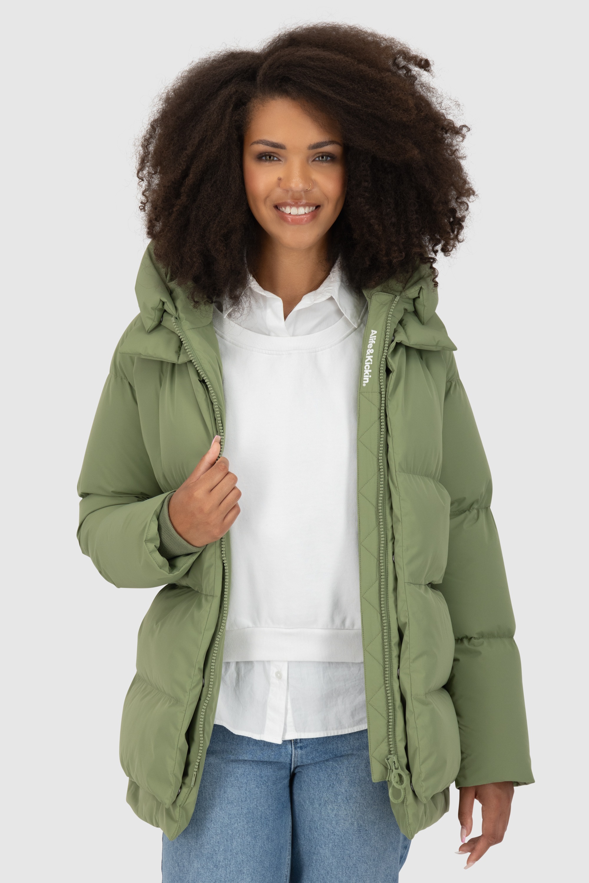 Alife & Kickin Winterjacke "Damen LykkeAK A" mit Kapuze Moderne gefütterte günstig online kaufen