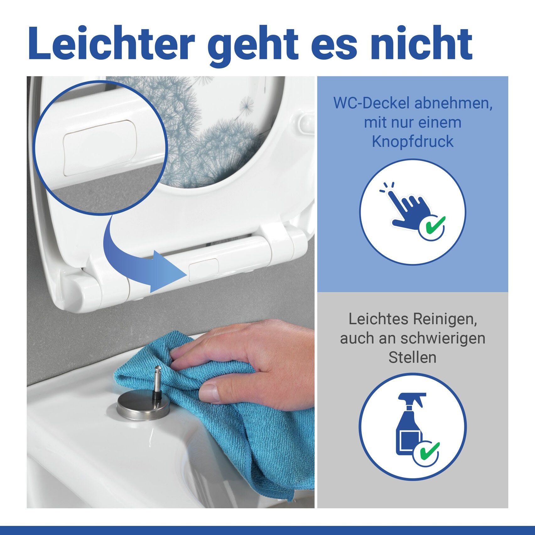 WENKO WC-Sitz »Astera« Duroplast, mit Absenkautomatik