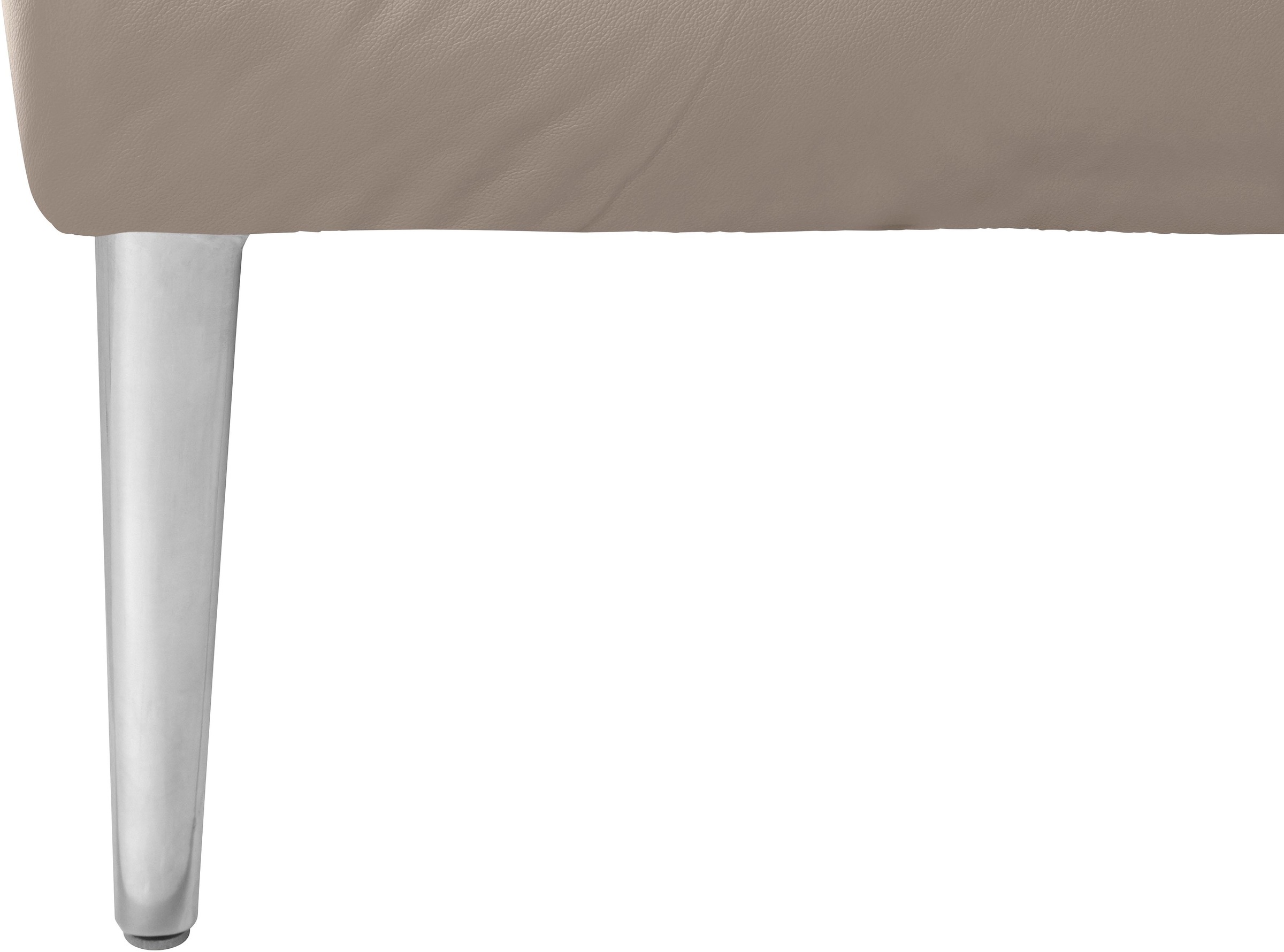 W.SCHILLIG Ecksofa »enjoy&MORE, Designsofa, elegant und bequem, L-Form«, mit Sitztiefenverstellung, Füße Chrom glänzend, Breite 310 cm