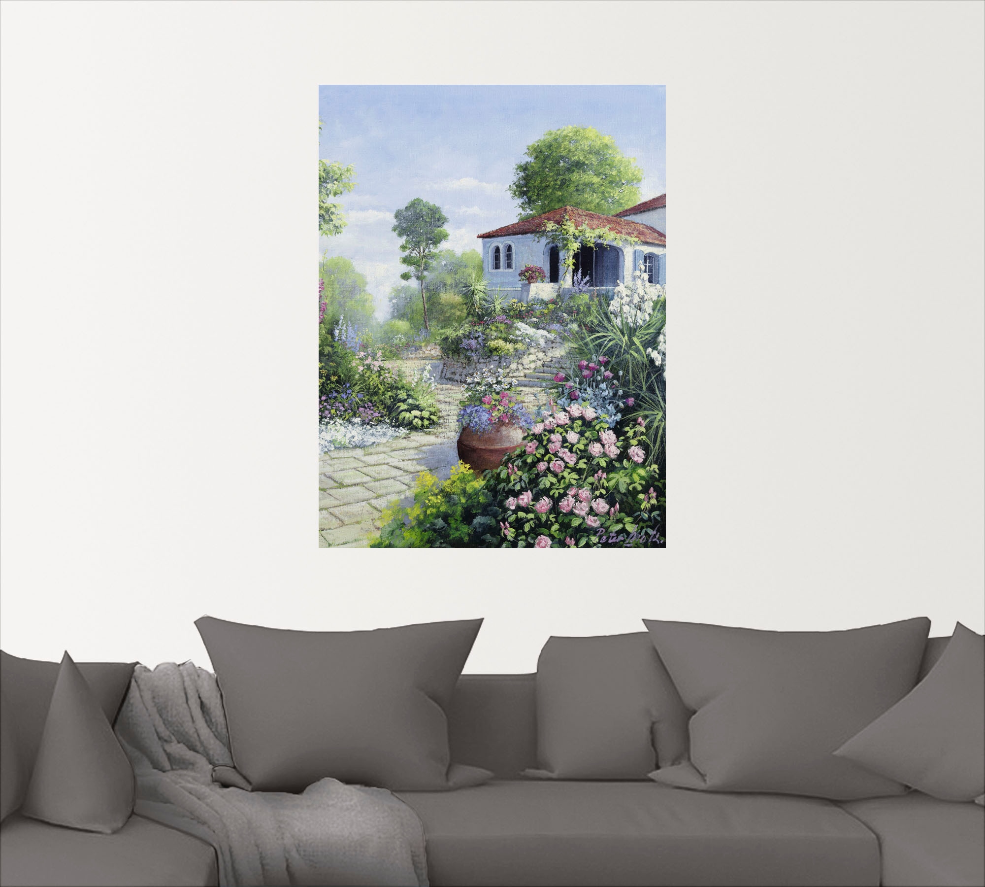 Artland Wandbild "Italienischer Garten I", Garten, (1 St.), als Leinwandbil günstig online kaufen