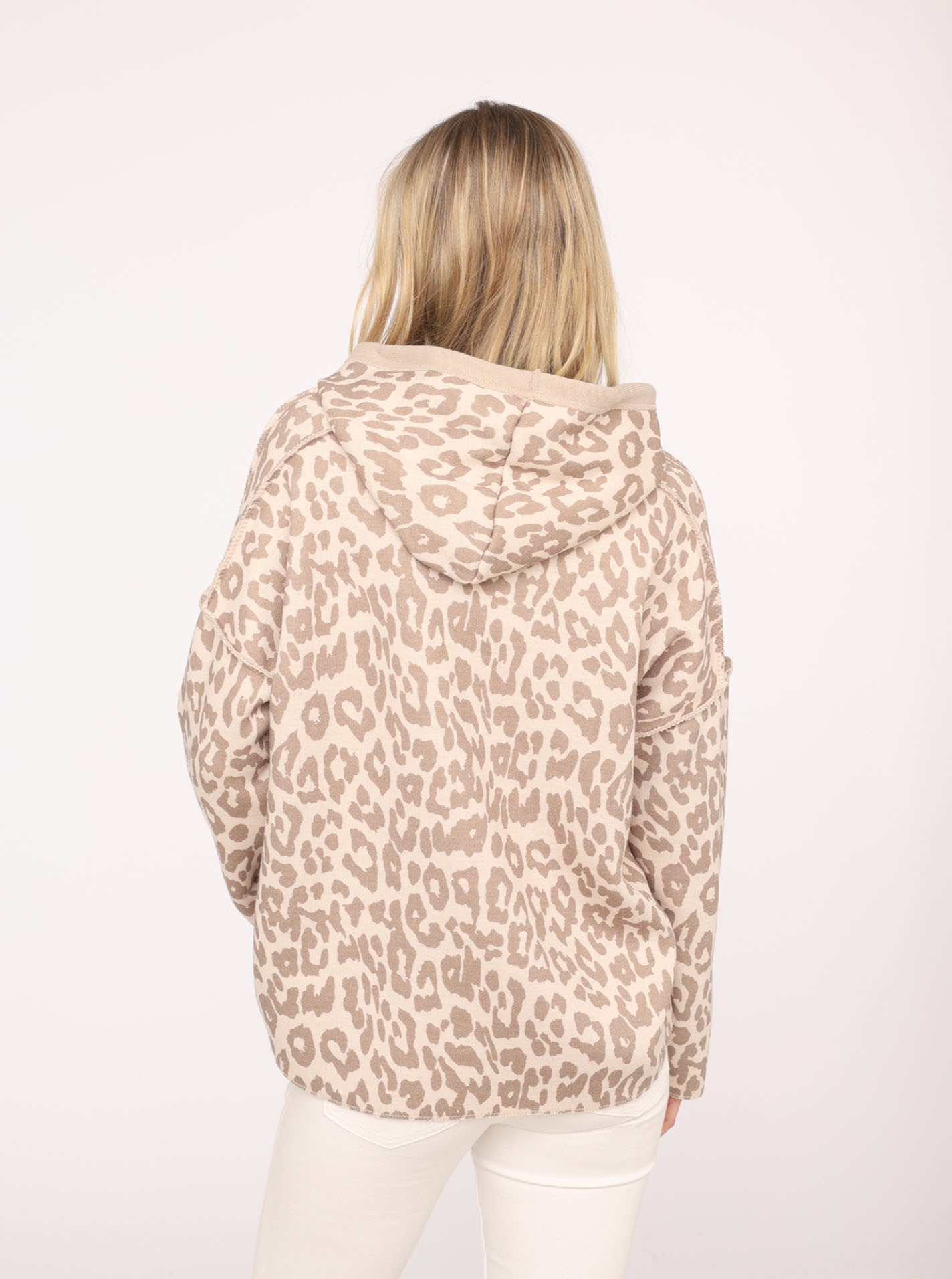 Zwillingsherz Hoodie ""Leo"" Langarm, Animal-Muster, Kapuze, Kordelzug, mod günstig online kaufen