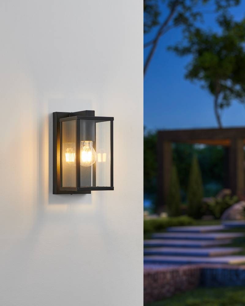 EGLO Deckenleuchte »BUDRONE« E27 1 Stk. Außenbeluchtung, Wandlampe außen, IP44, modern, ‎E27, 40W