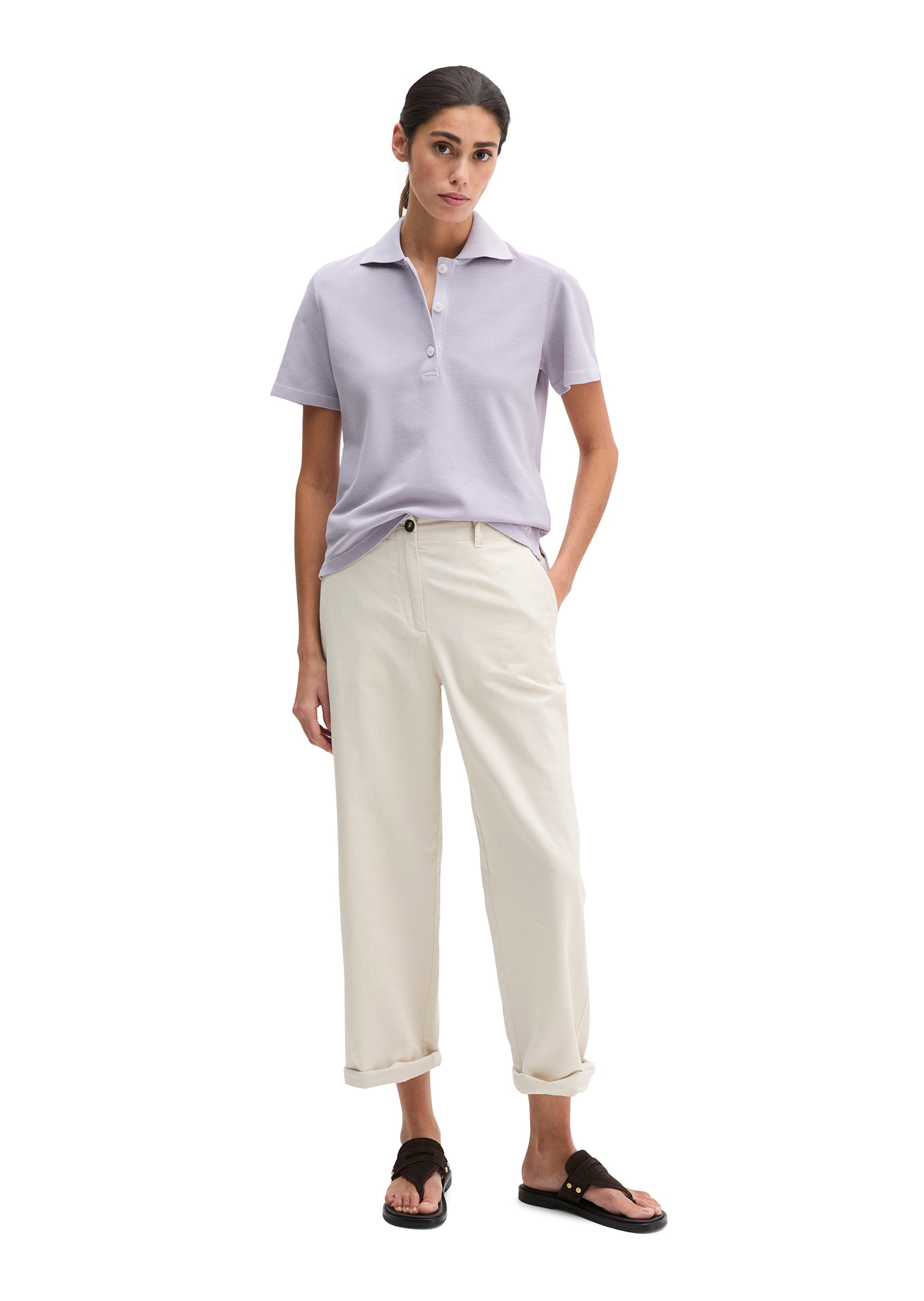 Marc O'Polo Poloshirt »aus Garment-Dyed-Piqué-Jersey«