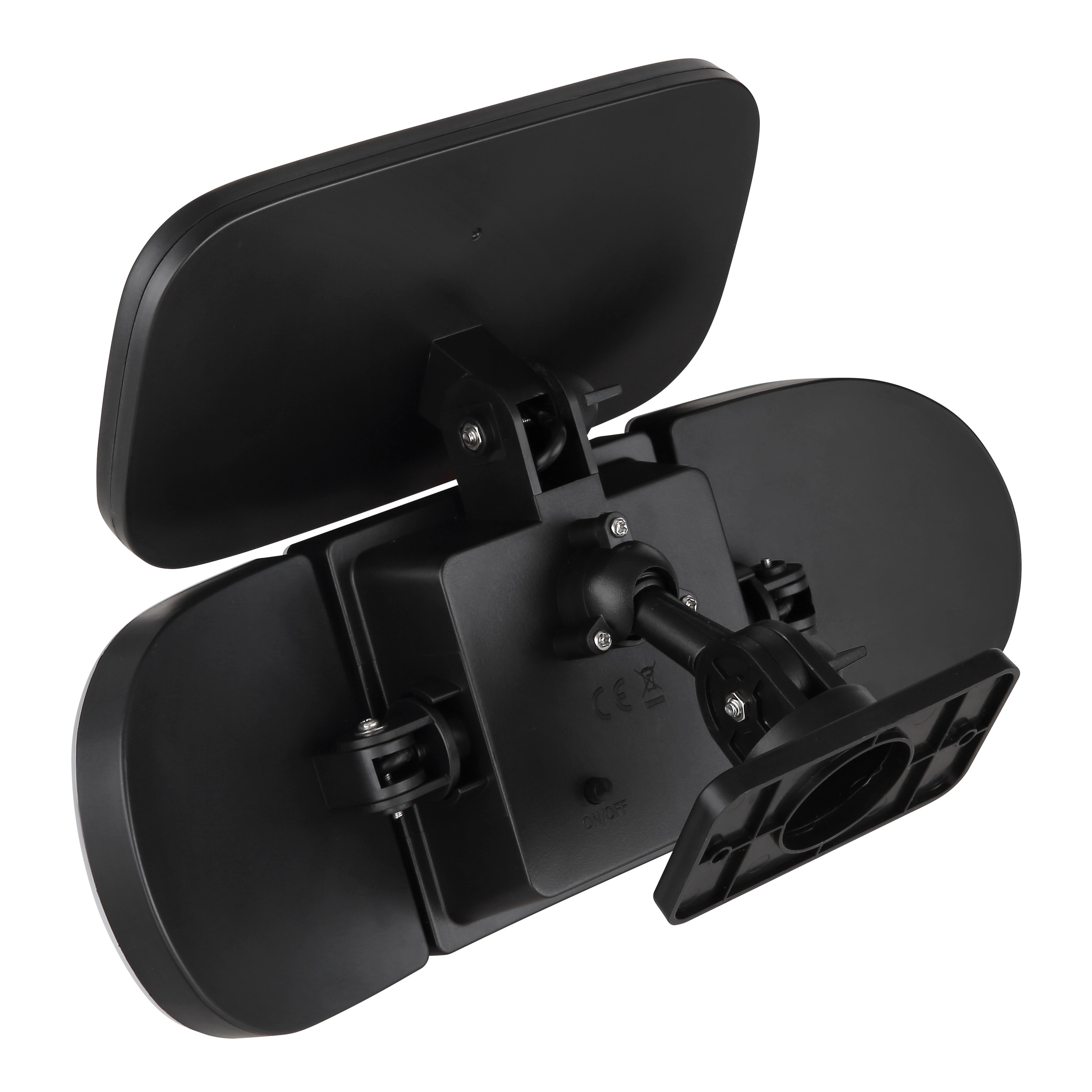 GLOBO LIGHTING LED Solarleuchte »SOLARLEUCHTE KUNSTSTOFF SCHWARZ MATT, 1XLED« LED-Modul 1 Stk. Kaltweiß Solar Garten Terrasse Außenbeleuchtung Funktionsleuchte Außenbereich