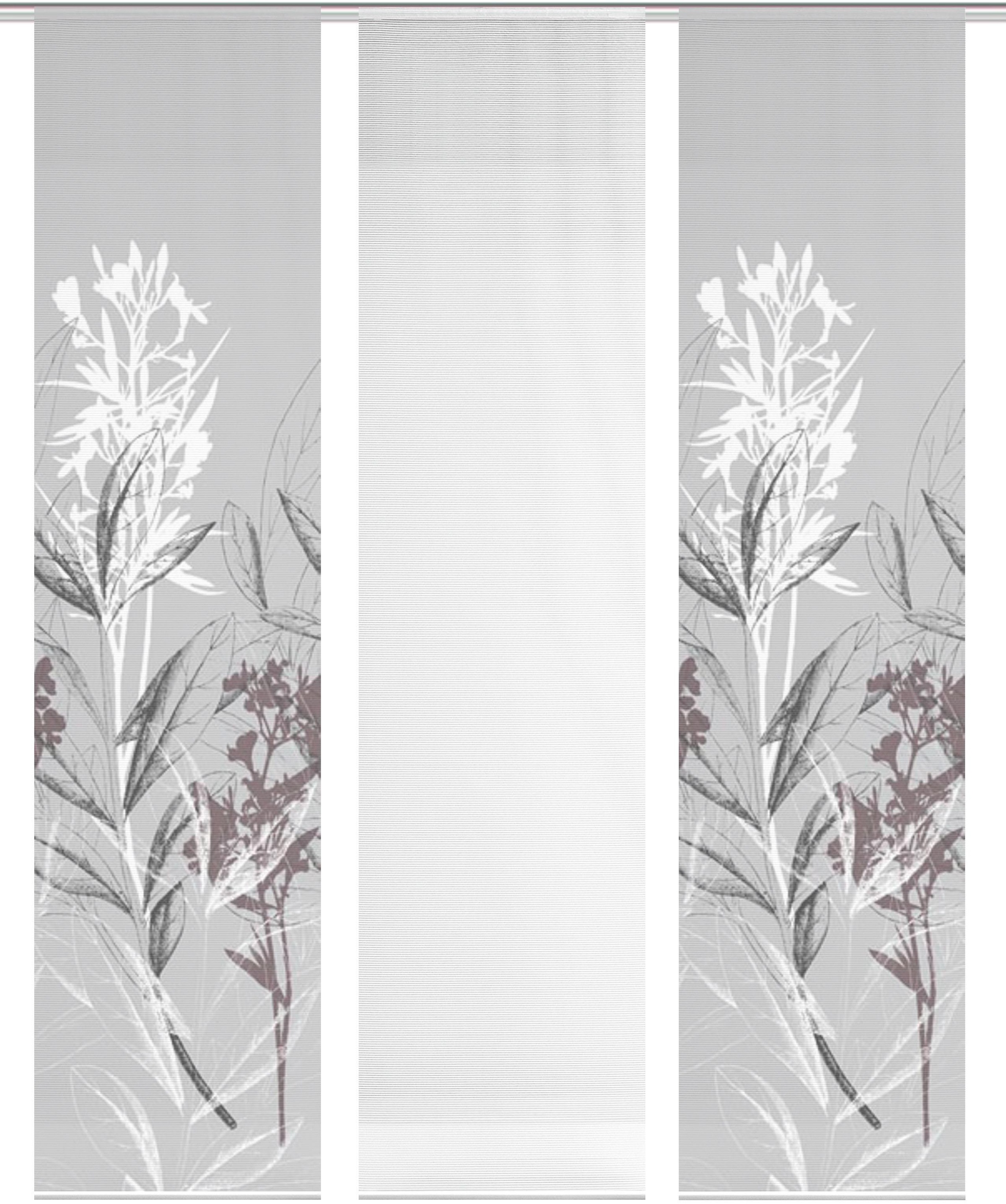 Thumbnail - Vision S Schiebegardine "3ER SET SEMORA" Paneelwagen 3 Stk. tlg. HxB: 260x60, Schiebevorhang 3er Set Digitaldruck