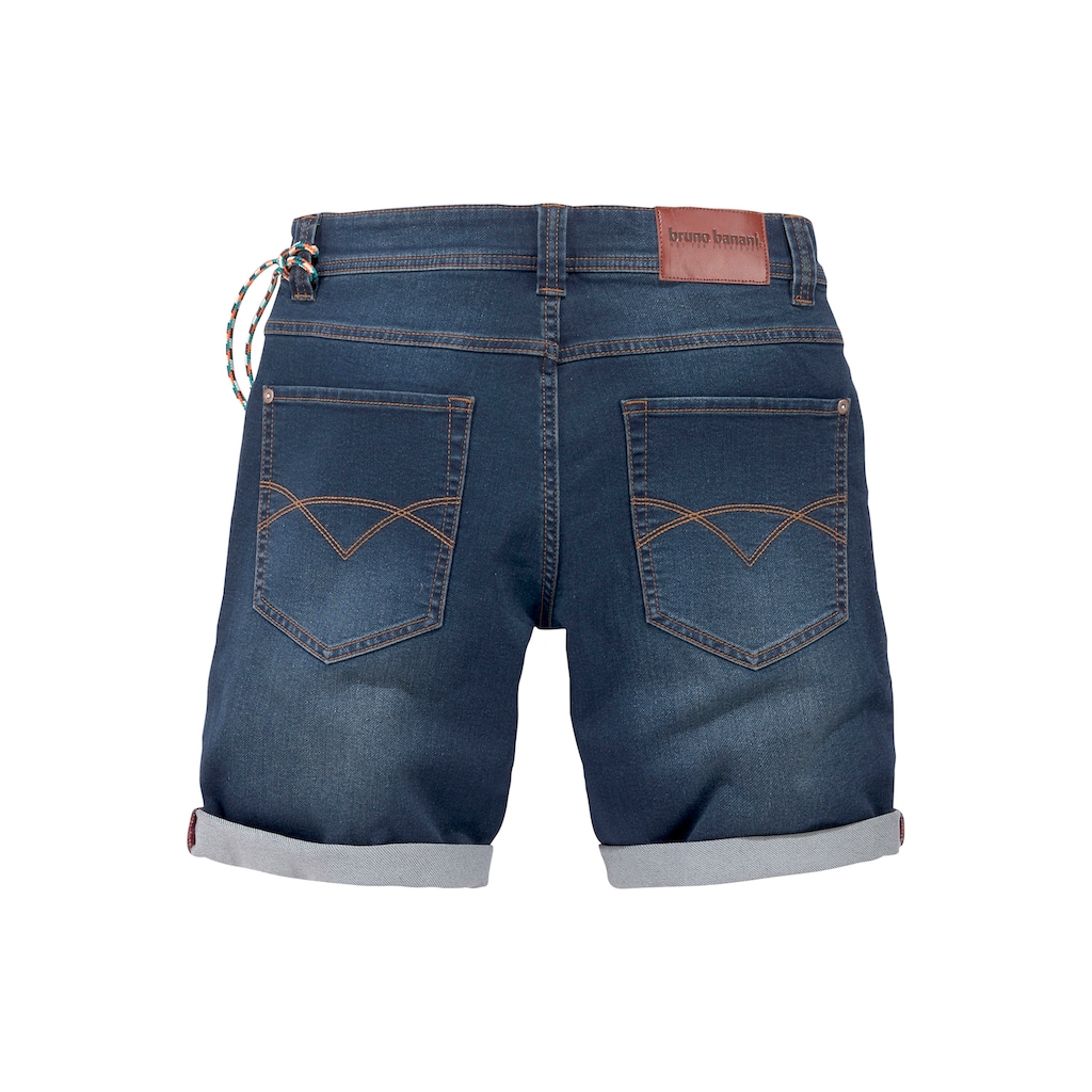 Bruno Banani Jeansshorts, (Set, 2 tlg., mit Band), mit abnehmbarer Hosenkette