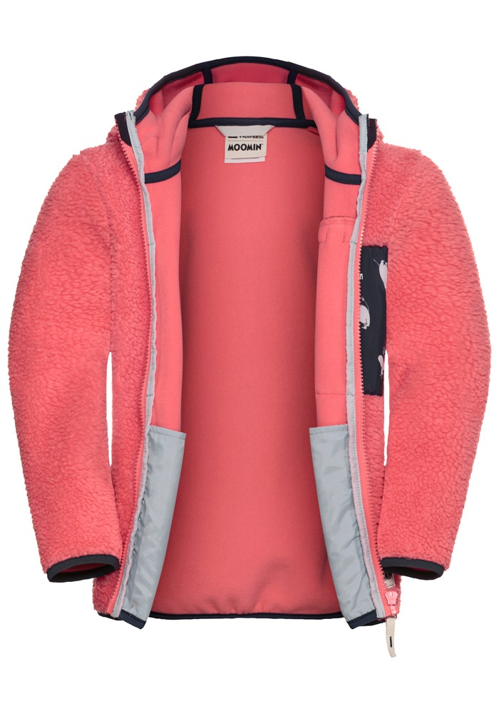 Jack Wolfskin Fleecejacke »MOOMIN ICE CURL K«, mit Kapuze