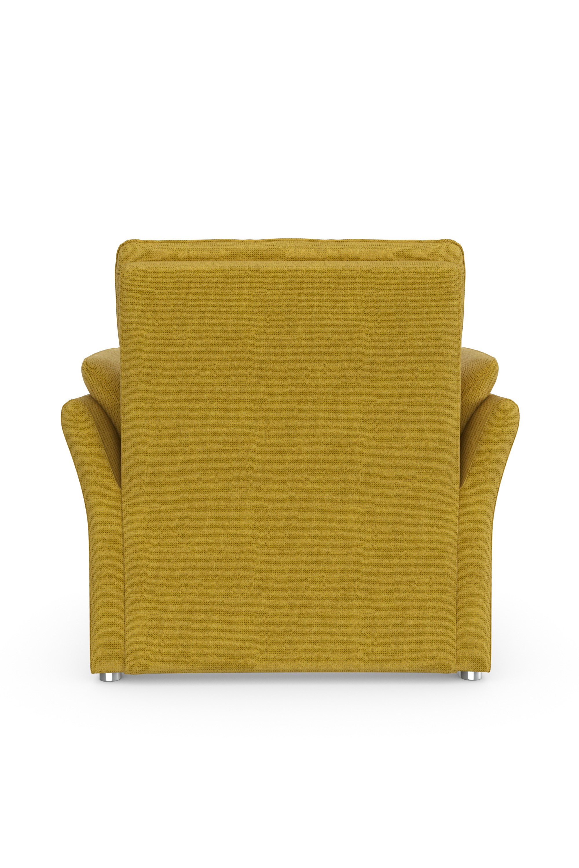 DOMO collection Sessel »Pina elegant und zeitloser Clubsessel, bequemer Cocktailsessel«, Hoher Sitzkomfort, Microfaser hochflorig, senf