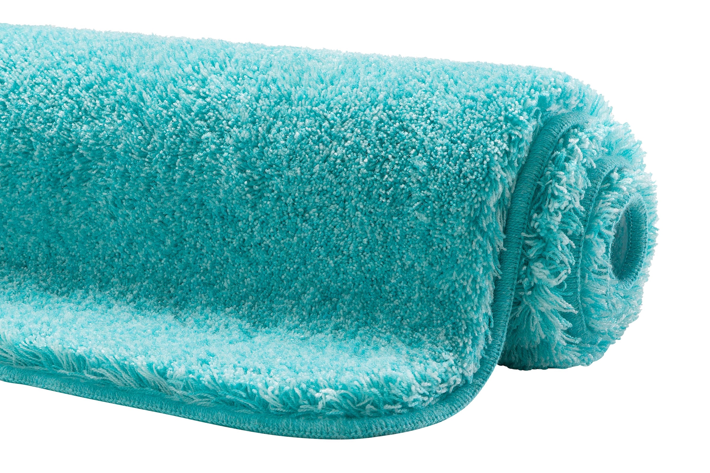 Grund Badematte »Melos, Badvorleger, Badezimmer Teppich, sehr weich« Höhe 27 mm rutschhemmend beschichtet fußbodenheizungsgeeignet melierte Optik, sehr weicher Flor, Melange-Effekt, Made in Europe