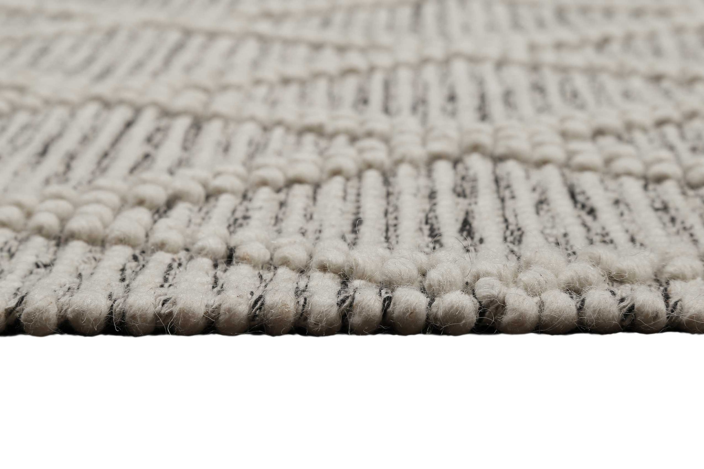 Esprit Teppich »Amy« rechteckig 8 mm Höhe Wollteppich, handgewebt, kurzflor, natürlich, geometrisch, schlicht