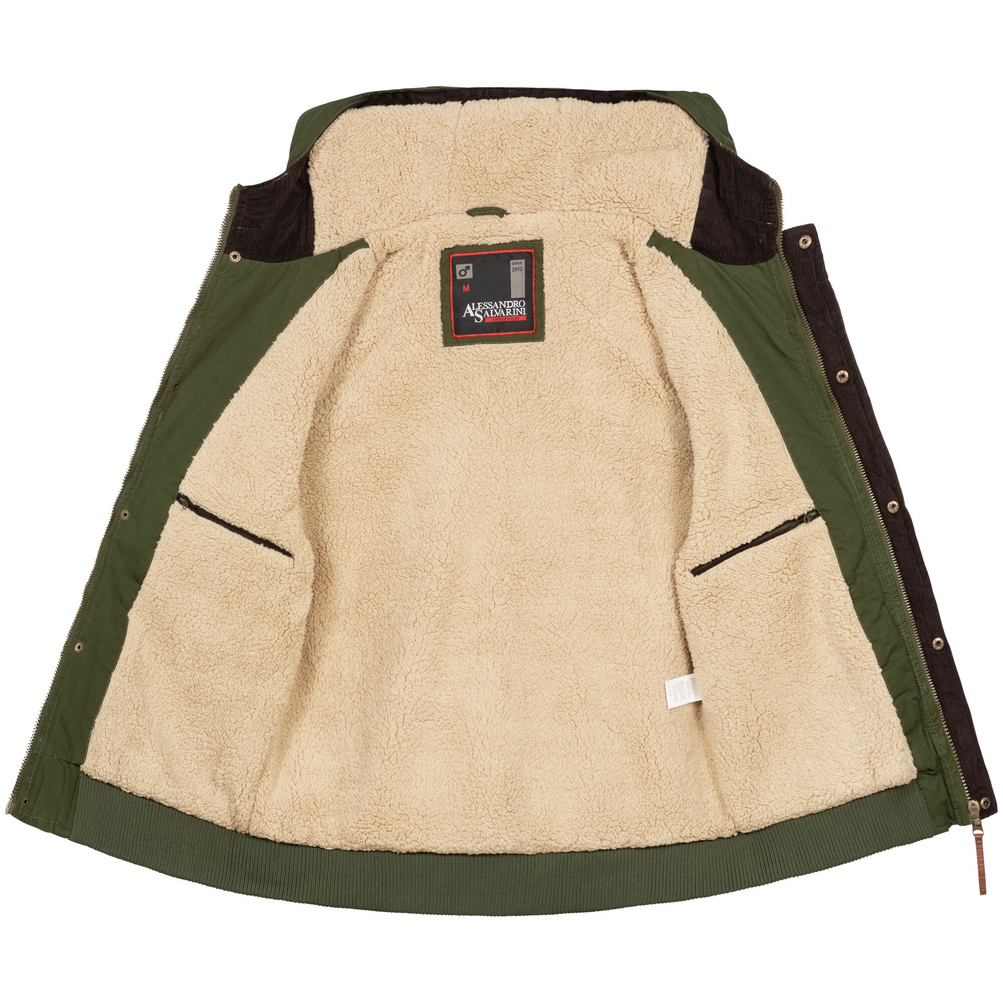 Alessandro Salvarini Winterjacke »ASRigio«, mit warmem Teddyfell
