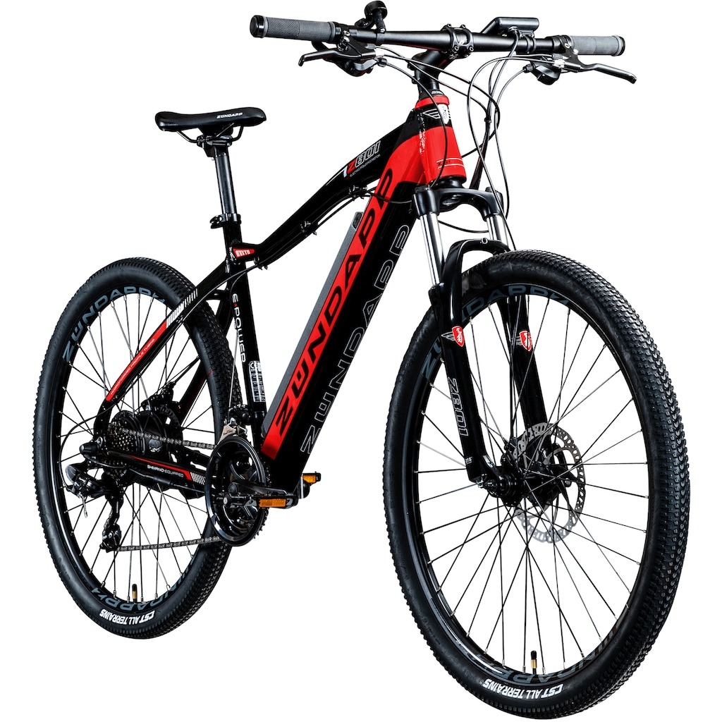 Zündapp E-Bike »Z801«, 21 Gang, Shimano, Tourney RD-TY300, Heckmotor 250 W