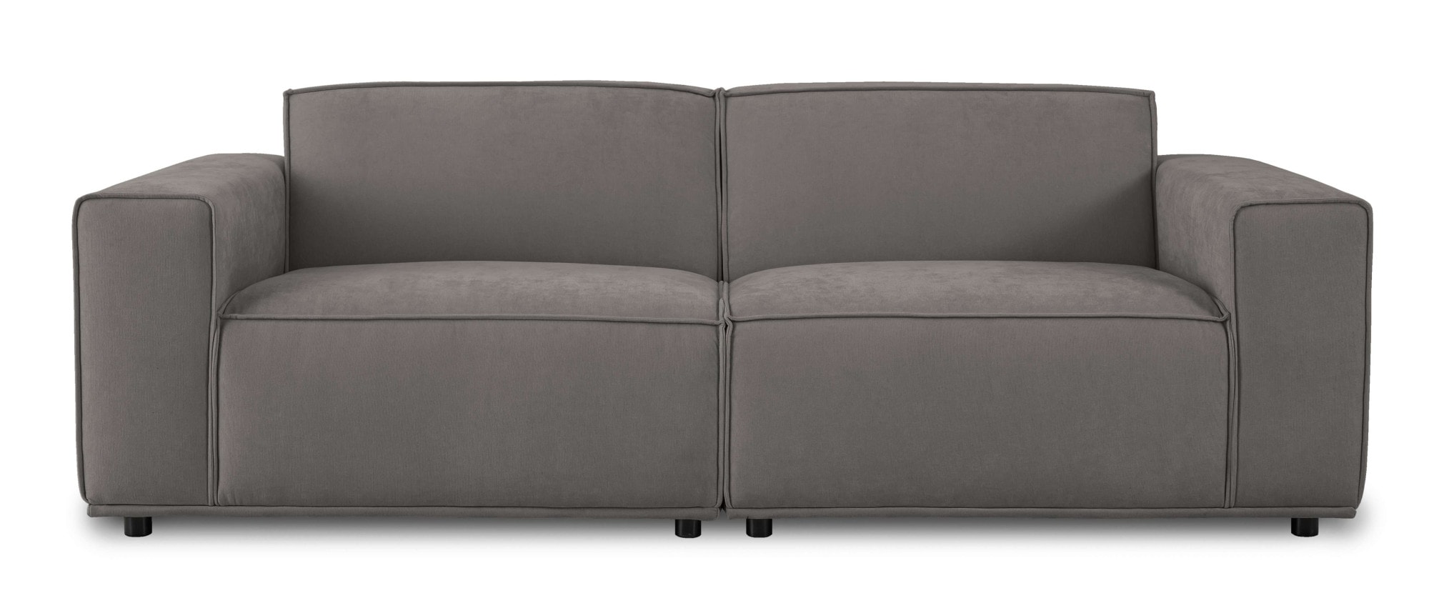 Home affaire 3-Sitzer »Avelin, 228 cm, Chenille, Struktur-Boucle«, mit Wellenunterfederung, Kedernaht, bodentief, Skandi-Design