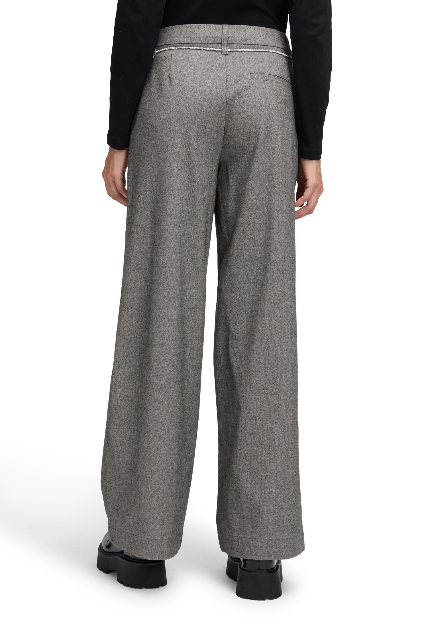 Cartoon Stoffhose »Damen Casual-Hose mit Bindegürtel«