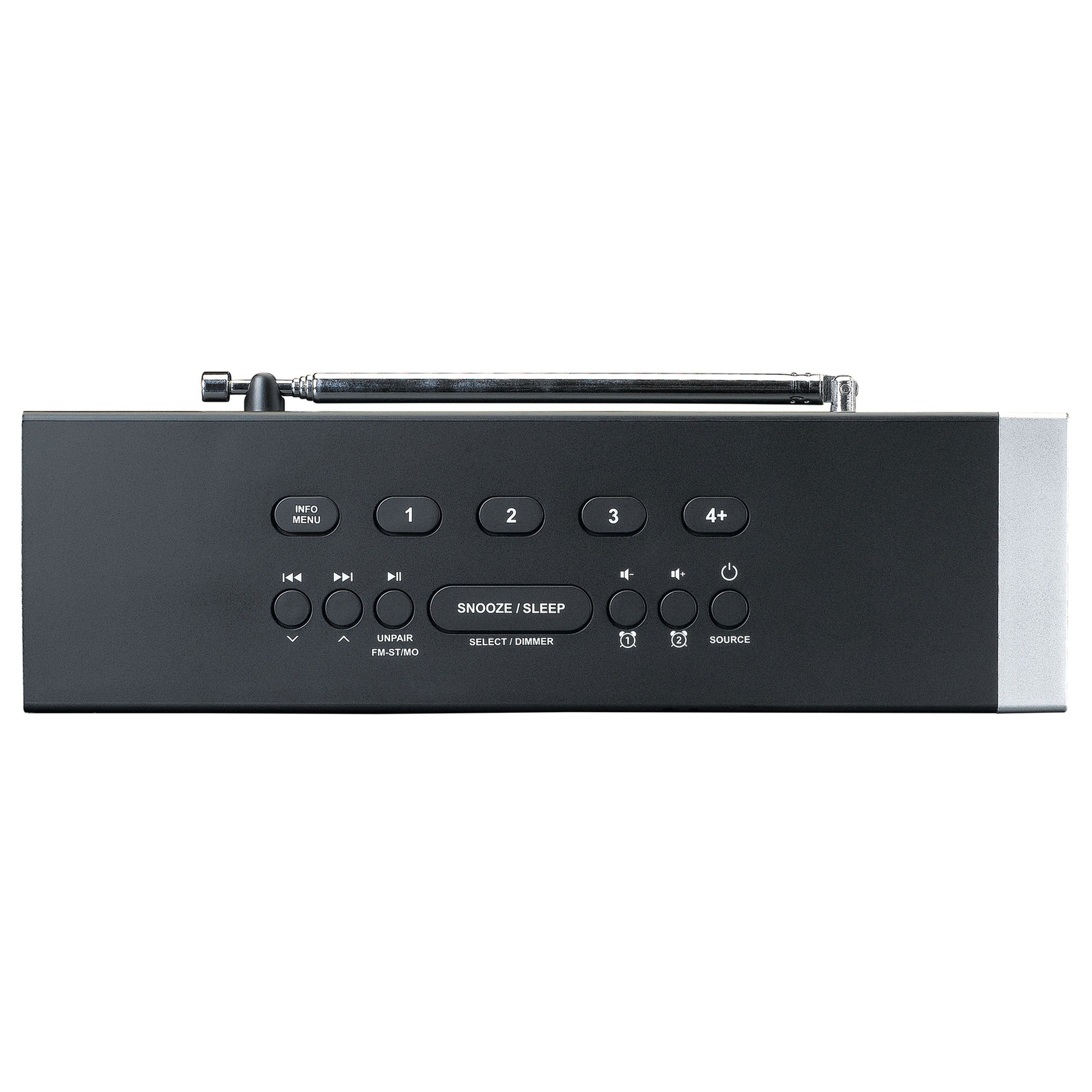 Lenco Digitalradio (DAB+) »CR-640BK 2x4W 4 mit (DAB+) BT W) | Stereo Uhrenradio DAB+/FM und (Digitalradio BAUR RMS«