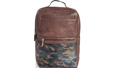 Laptoprucksack »Urban Style, Dallas, Camouflage mit Powerbank und USB-Schleuse«