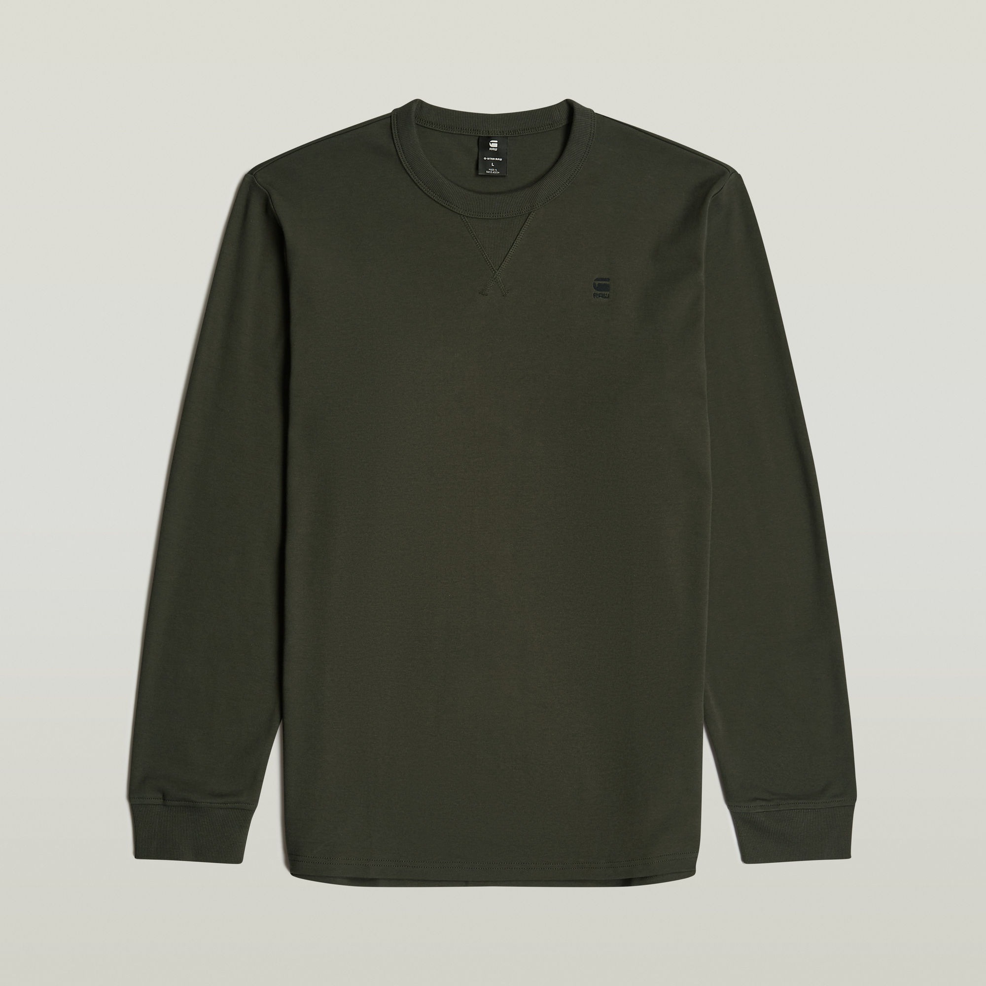 G-STAR Longsleeve »Nifous R«, mit geripptem Einsatz vorne