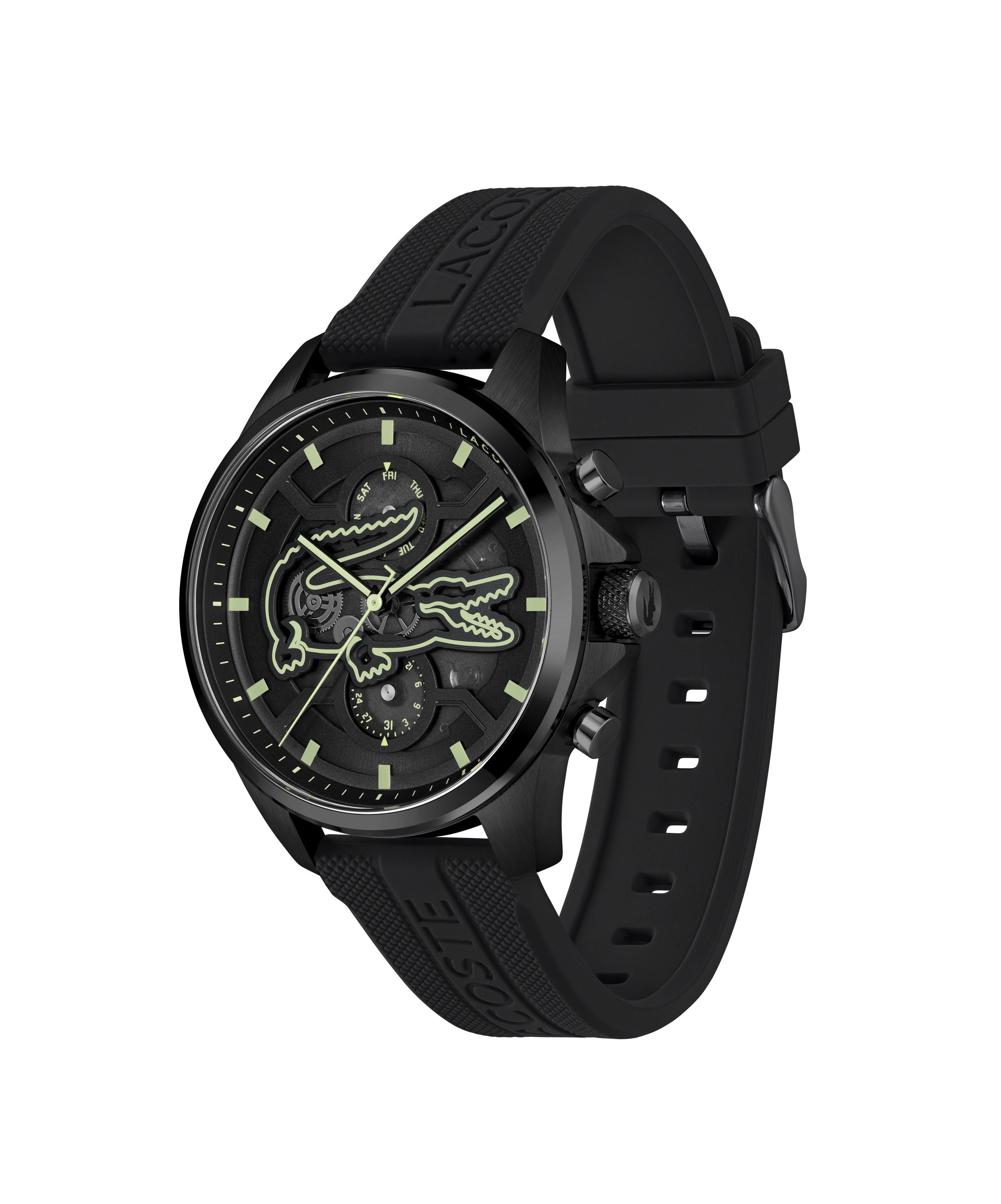 Lacoste Multifunktionsuhr »ARTHOR« Quarzuhr, Armbanduhr, Herrenuhr, Silikonarmband, analog