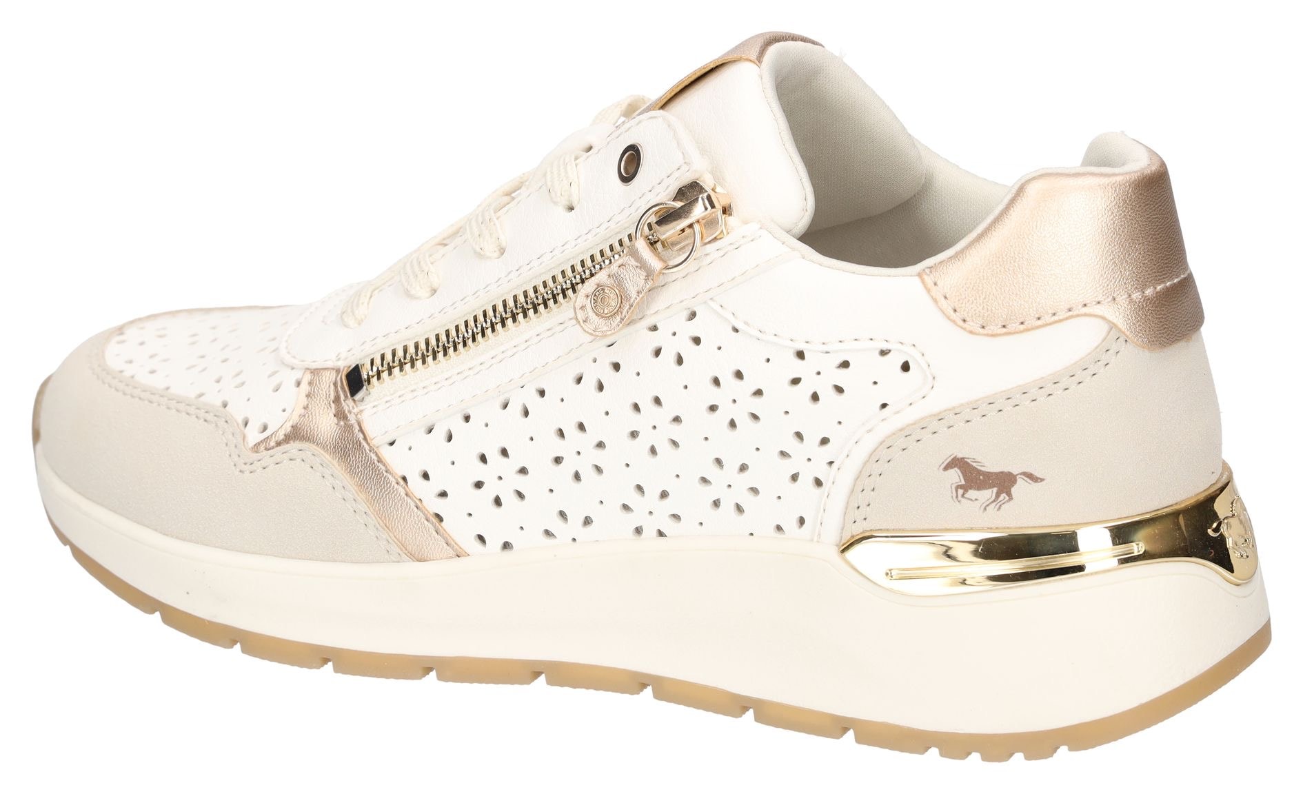 Mustang Shoes Sneaker, Runners Sneaker, Plateausneaker mit Außenreißverschluss