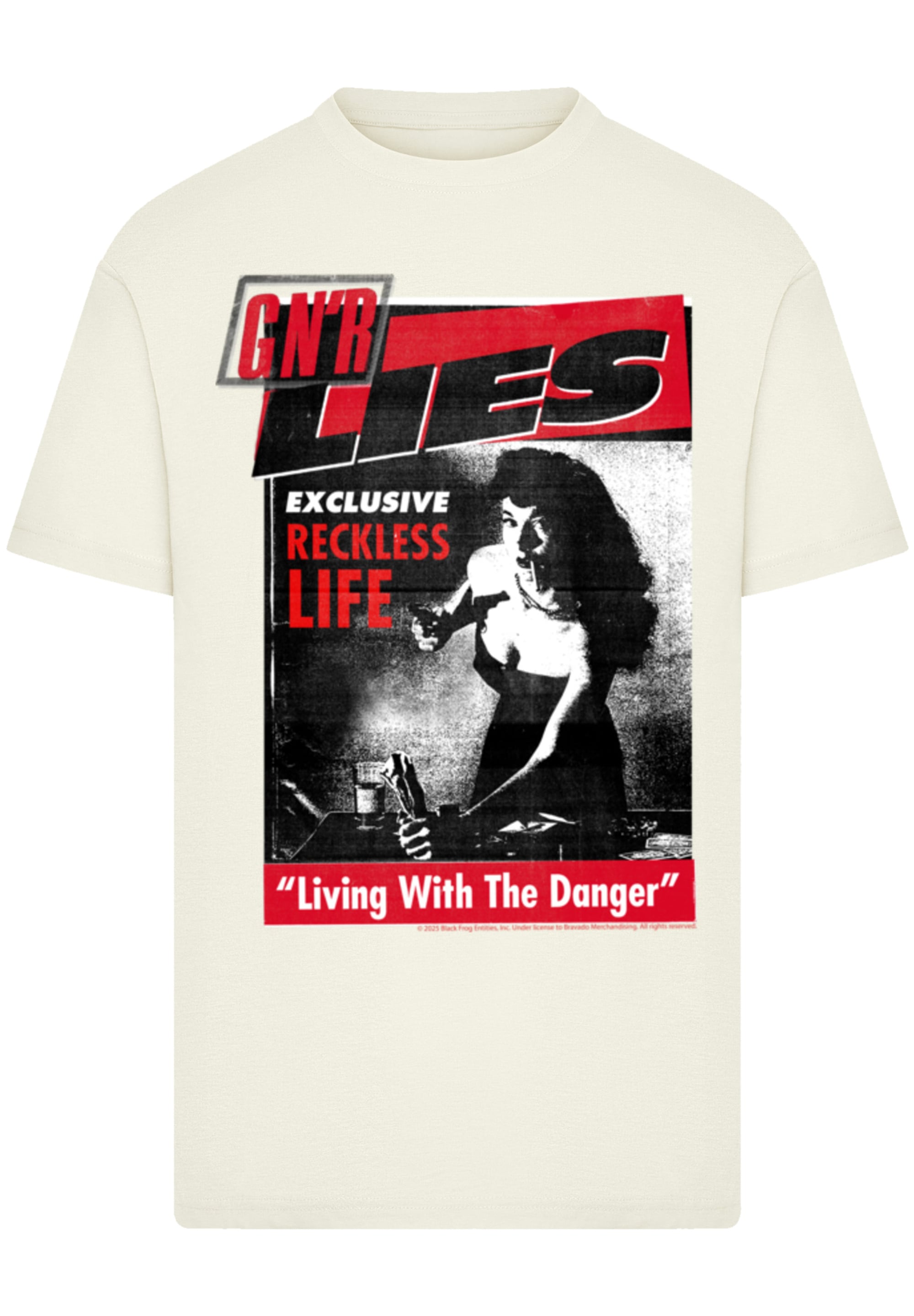 F4NT4STIC T-Shirt »Guns N' Roses Lies«, Streetwear Fashion
