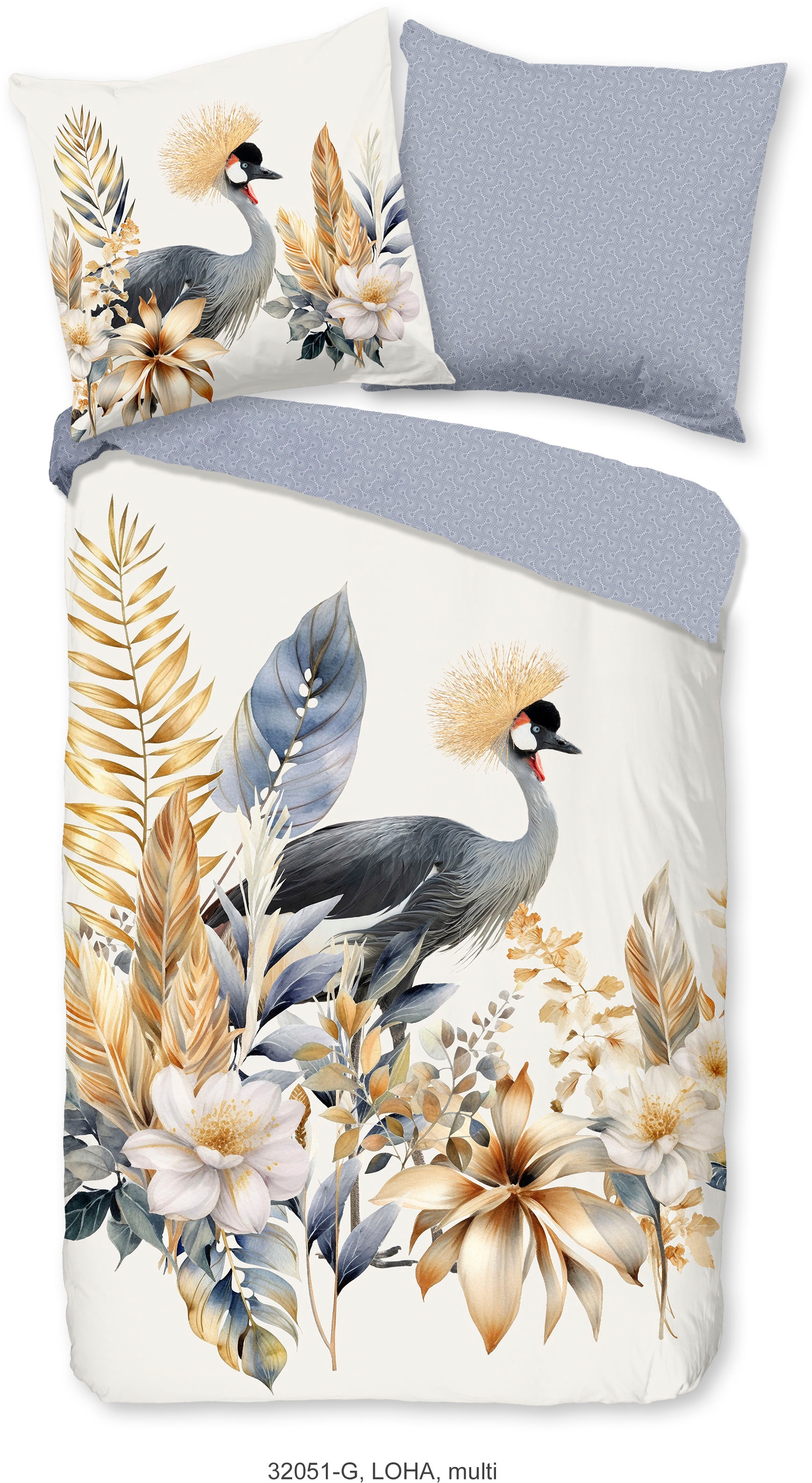 good morning Wendebettwäsche "Loha" 3 Stk. tlg. 100% Baumwolle, 135x200, Re günstig online kaufen