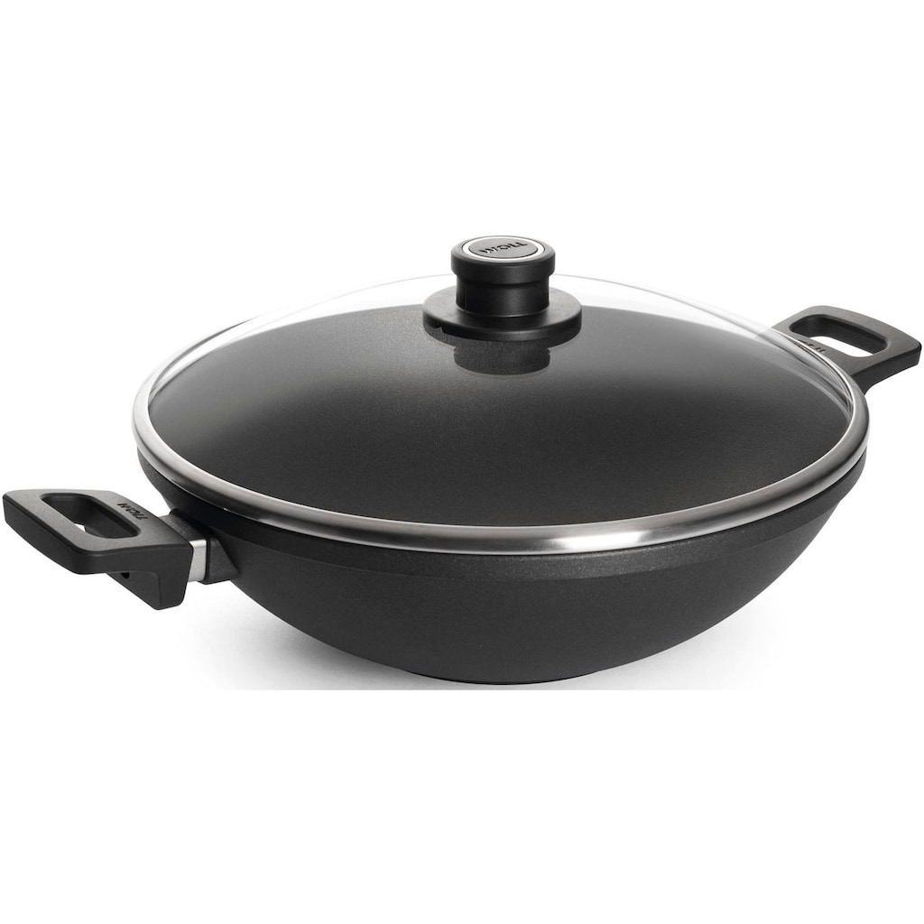 WOLL MADE IN GERMANY Wok »Nowo«, Aluminiumguss, (1 tlg.), von Hand gegossen, Ø 32 cm, Induktion, Made in Germany