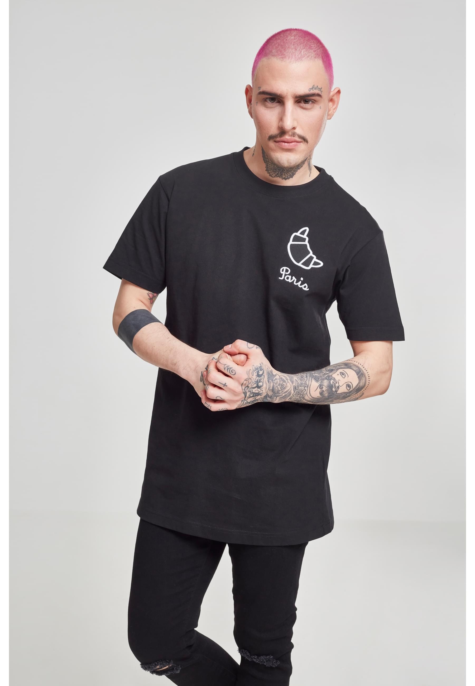 MisterTee T-Shirt »MisterTee Herren Paris Tee«, (1 tlg.)