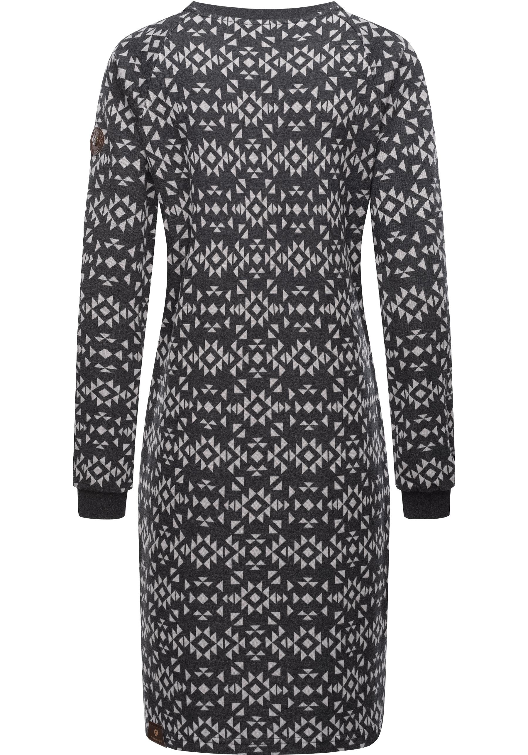 Thumbnail - Ragwear Sweatkleid "Dassa Aztec" Ohne Taschen stylisches Langarmkleid für den Winter