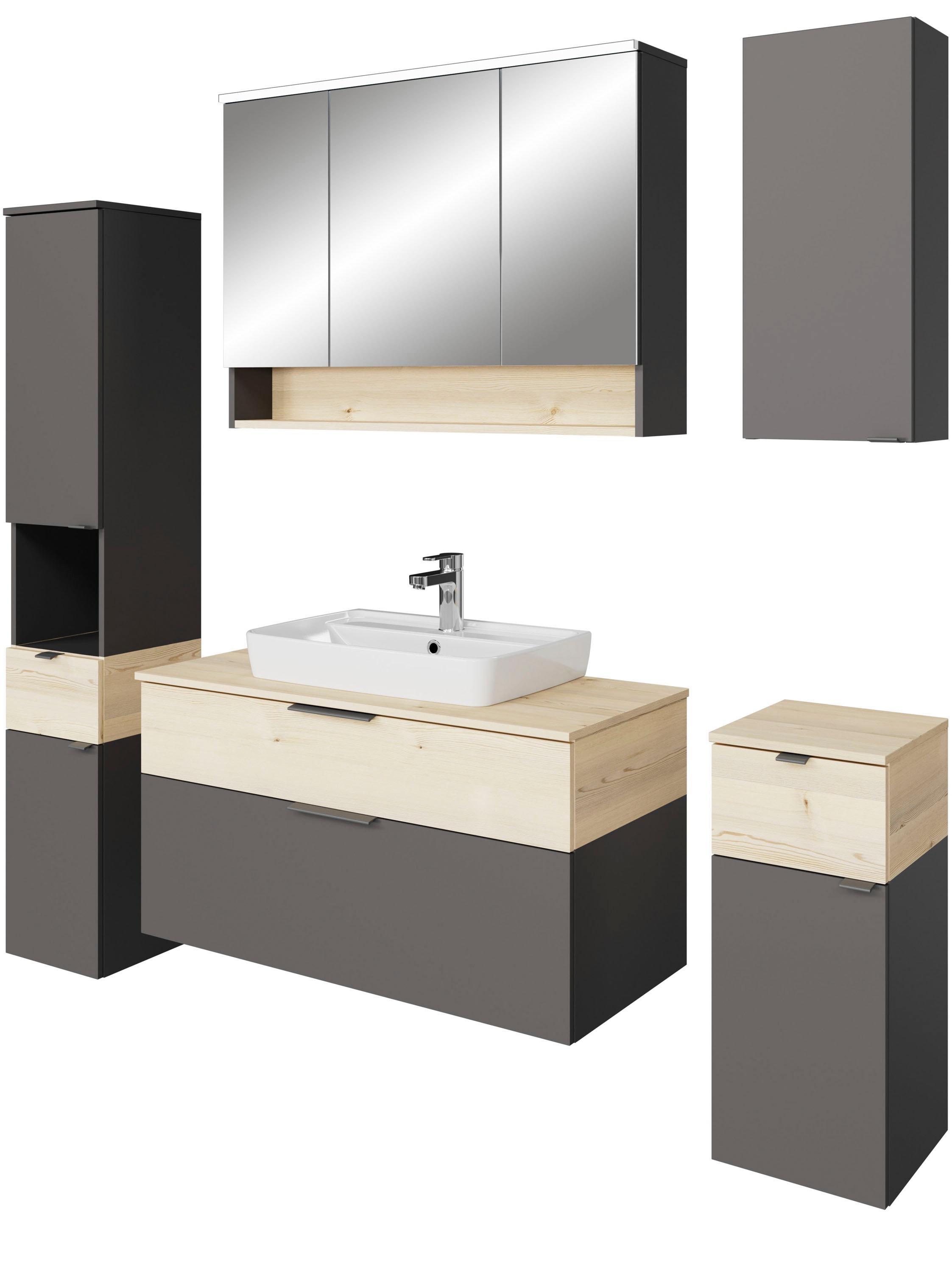 Saphir Badmöbel-Set "Quickset 394" Komplett-Set, 6 Stk. tlg. günstig online kaufen