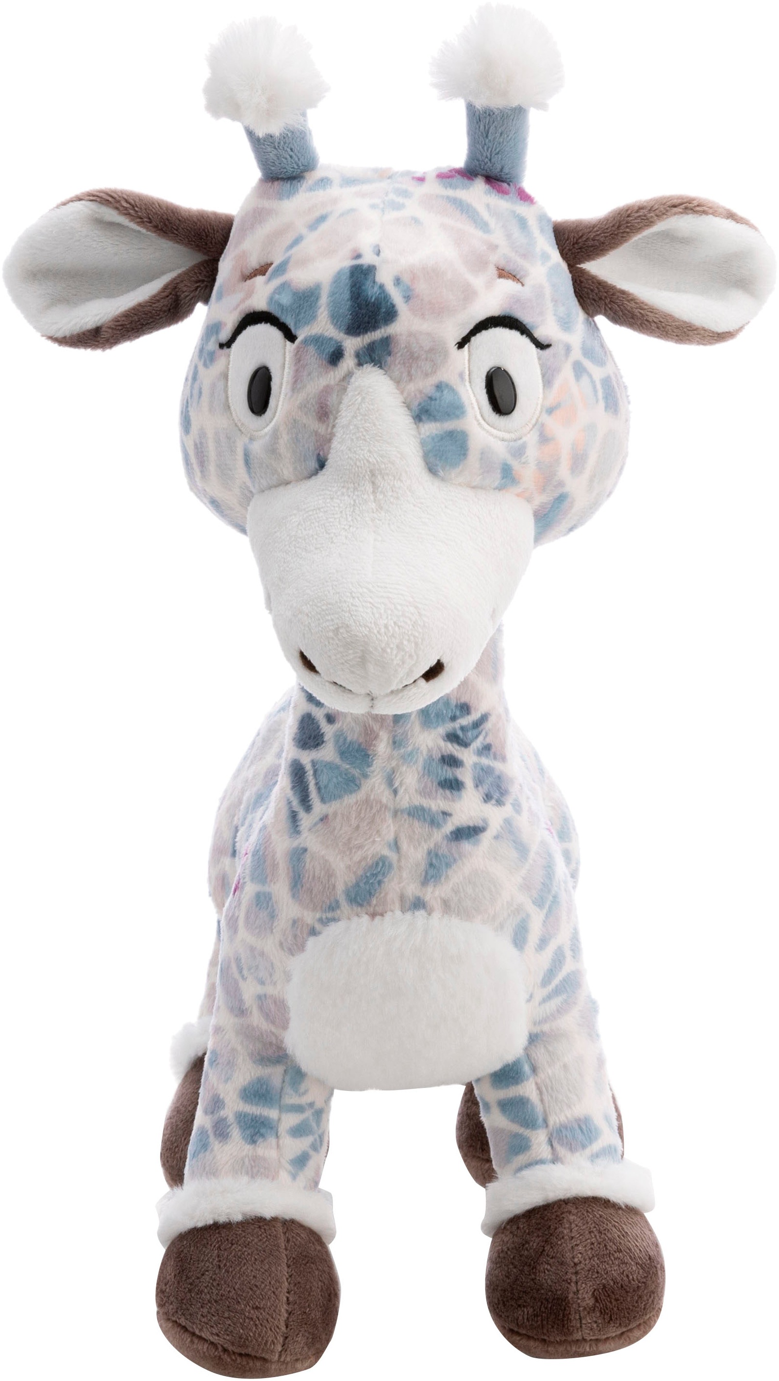 Nici Kuscheltier »Winter, Giraffe Winny Winterfur, 27 cm stehend«, stehend; enthält recyceltes Material (Global Recycled Standard)
