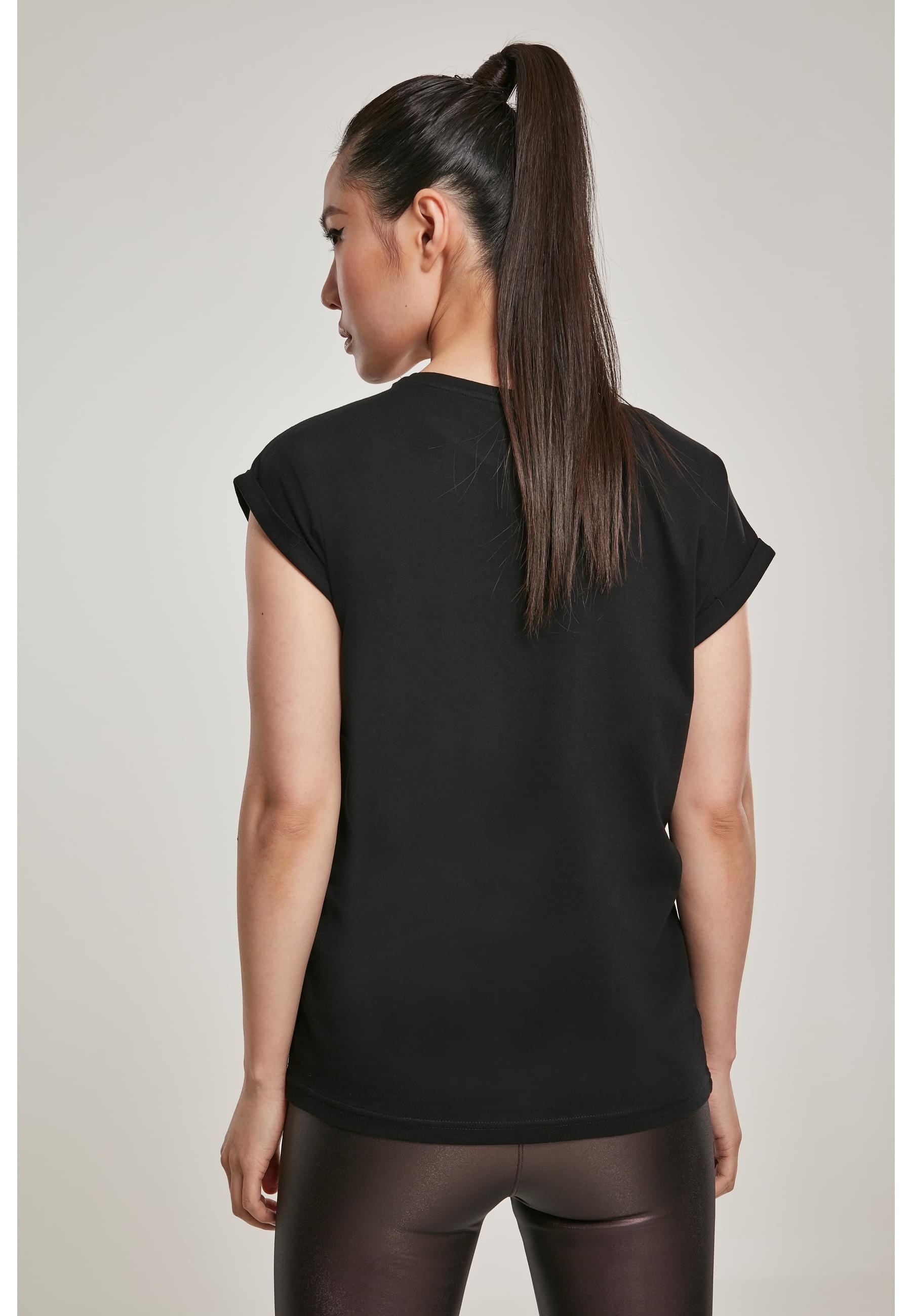 URBAN CLASSICS Kurzarmshirt »Urban Classics Damen Ladies Organic Extended Shoulder Tee«, (1 tlg.)