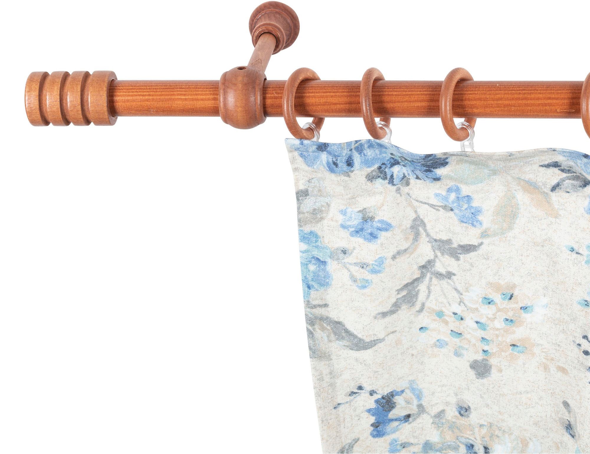 SN DECO GROUP Gardinenstange "Pisa" 1 läufig-läufig Fixmaß 28 mm, Holz, ver günstig online kaufen