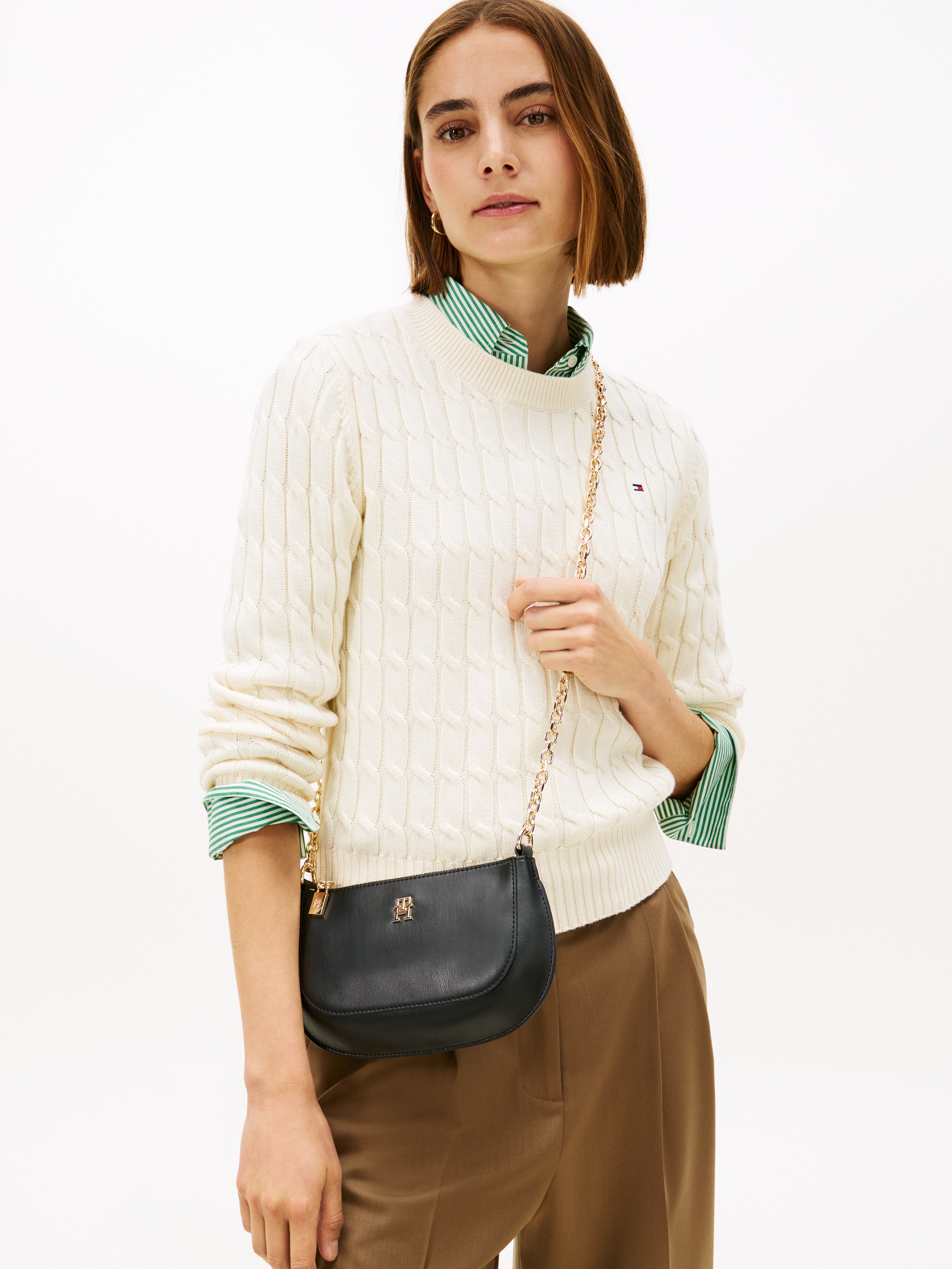 Tommy Hilfiger Umhängetasche "TH GLAM MINI CHAIN CROSSOVER", Damen Schulter günstig online kaufen