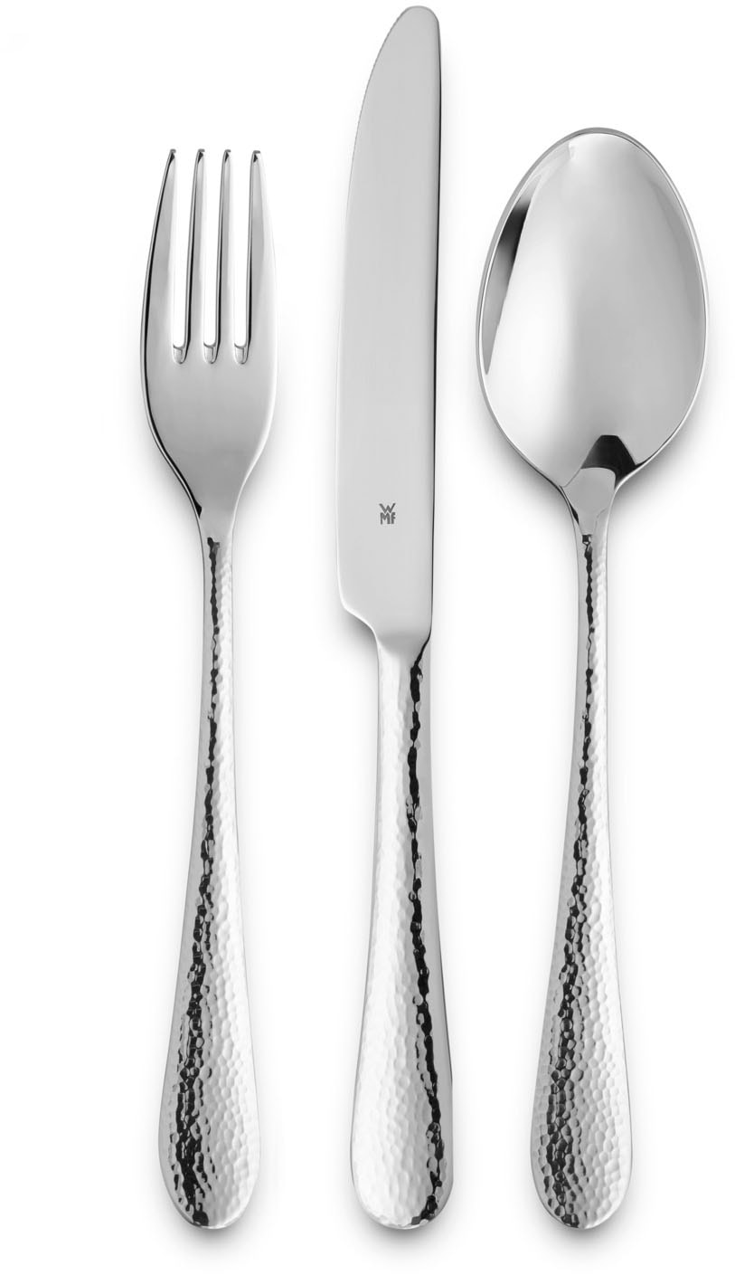 WMF Besteck-Set »Sitello«, (Set, 60 tlg.), geschmiedete Messer, farbecht, Wellenschliff, spülmaschinenfest