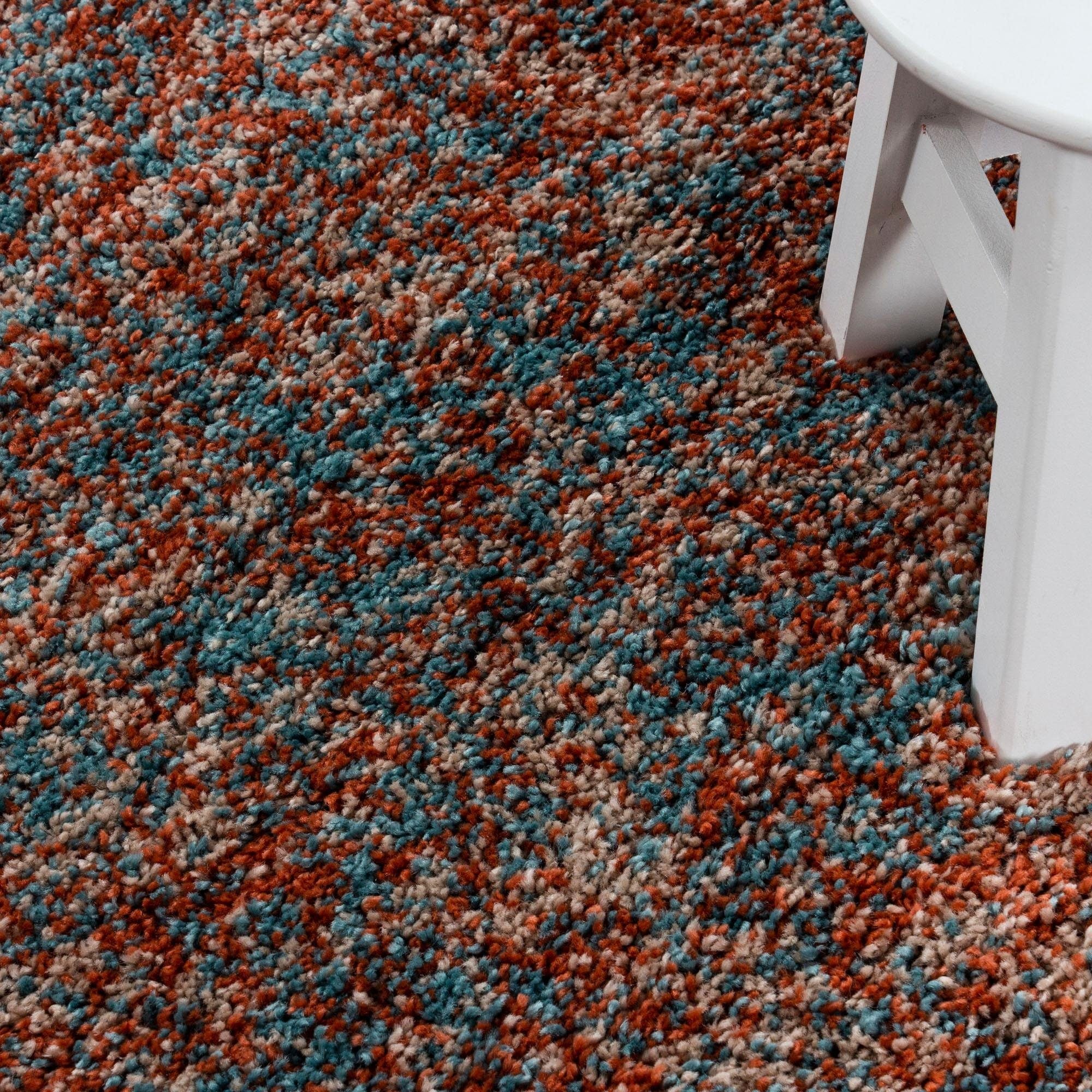 Ayyildiz Teppiche Hochflor-Teppich »Enjoy Shaggy«, rechteckig, 50 mm Höhe, auch als Läufer, Shaggy, Langflor, meliert, Wohnzimmer