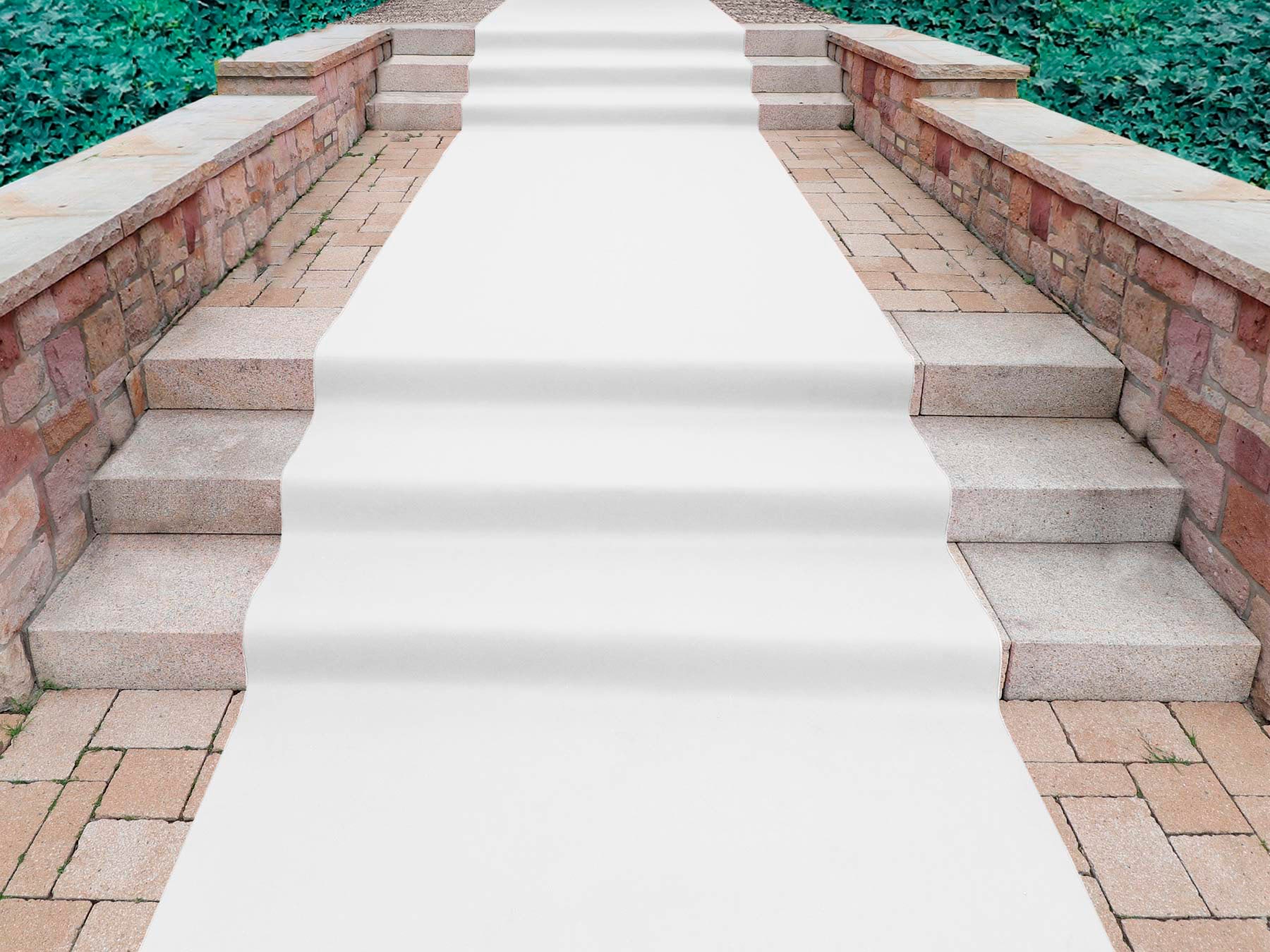 Läufer, B:200cm H:2,6mm L:2.400cm, weiß, PRIMAFLOR-IDEEN IN TEXTIL, Polypropylen (PP), Flur, Teppiche, "PODIUM, Made in Belgium", Breite 200 cm,