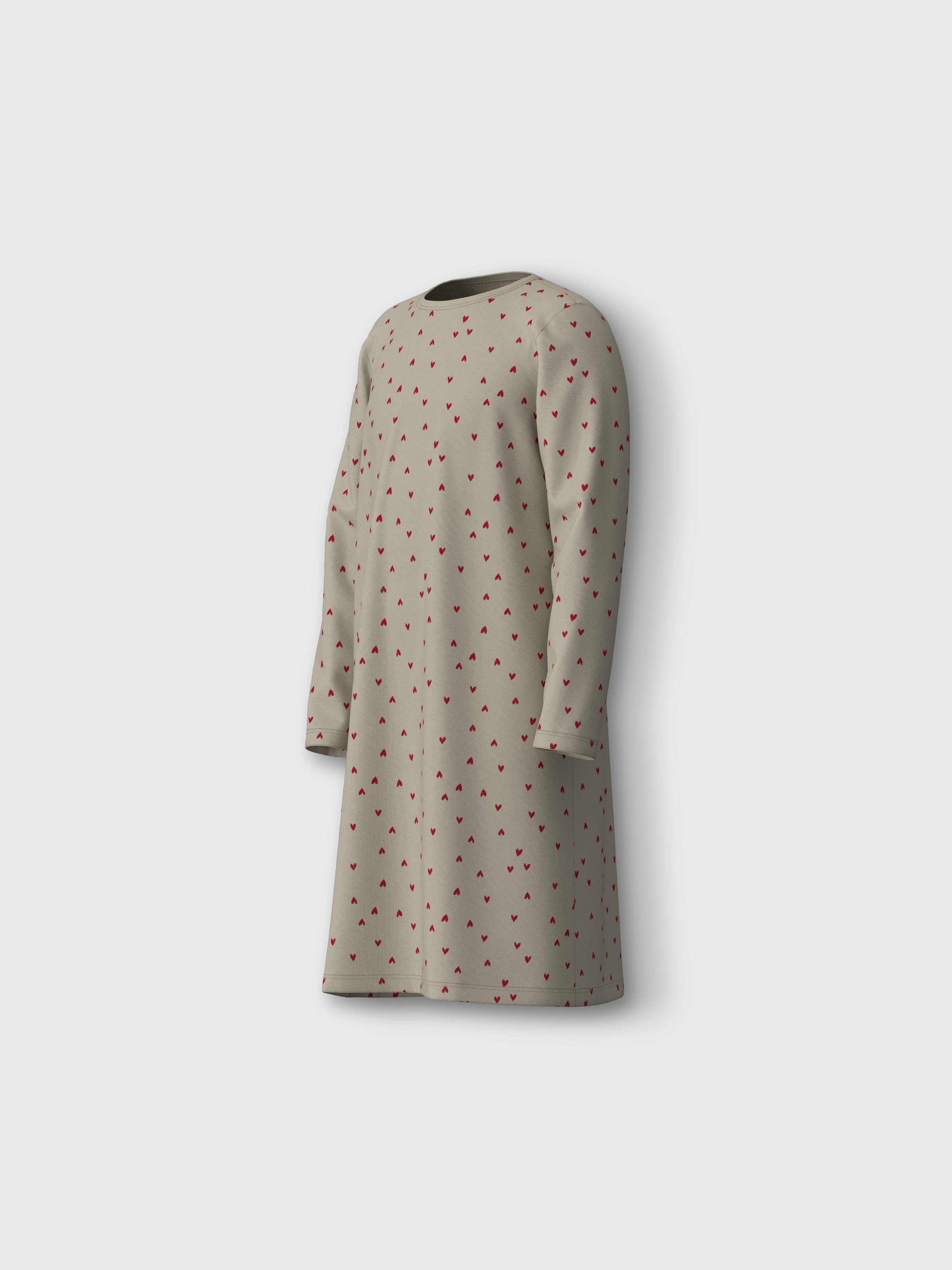 Thumbnail - Name It Pyjama "NKFNIGHTGOWN LS PEYOTE HEARTS NOOS"