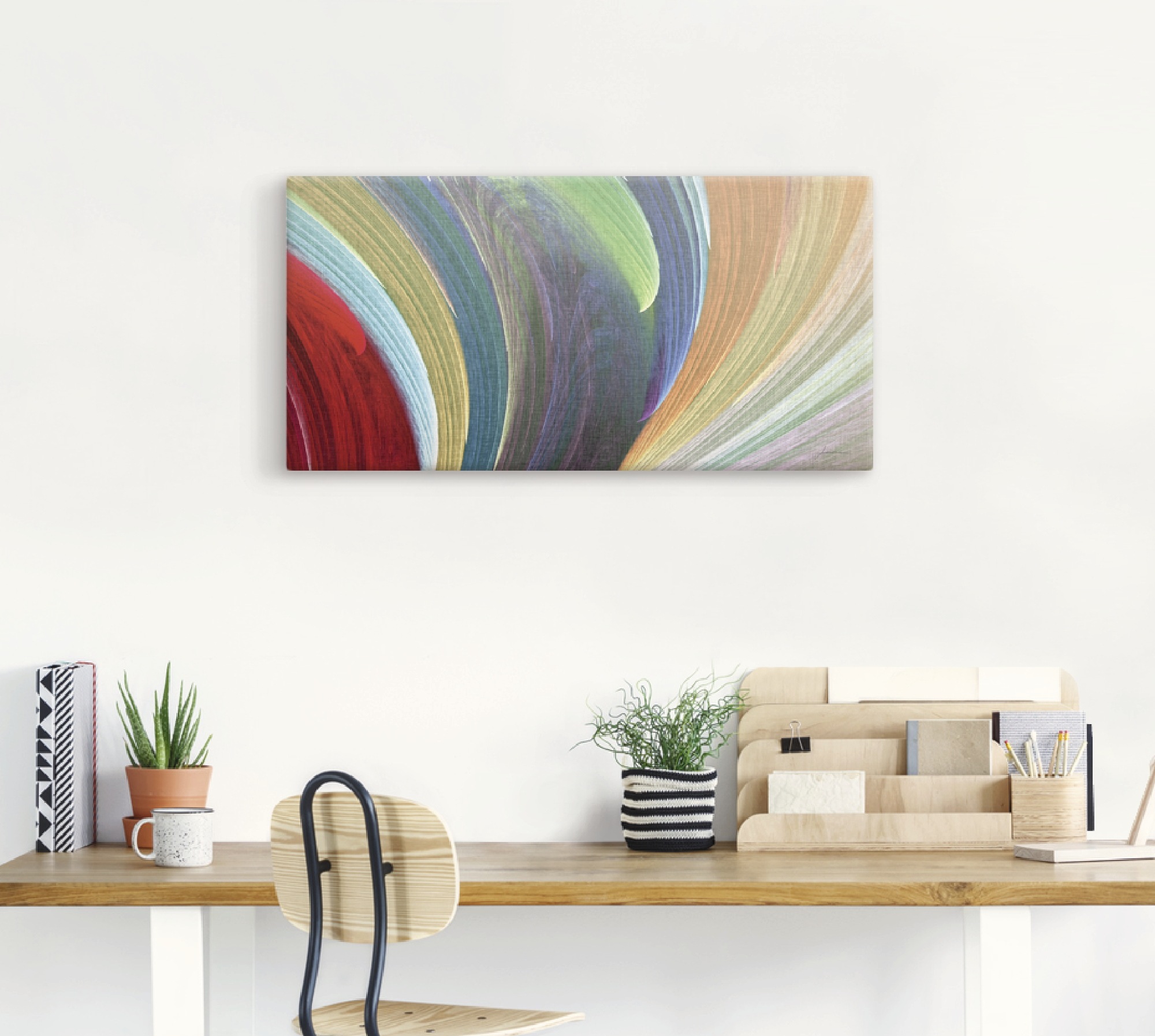 Artland Leinwandbild "Windwellen III" Muster 1 Stk. tlg. auf Holzrahmen ges günstig online kaufen