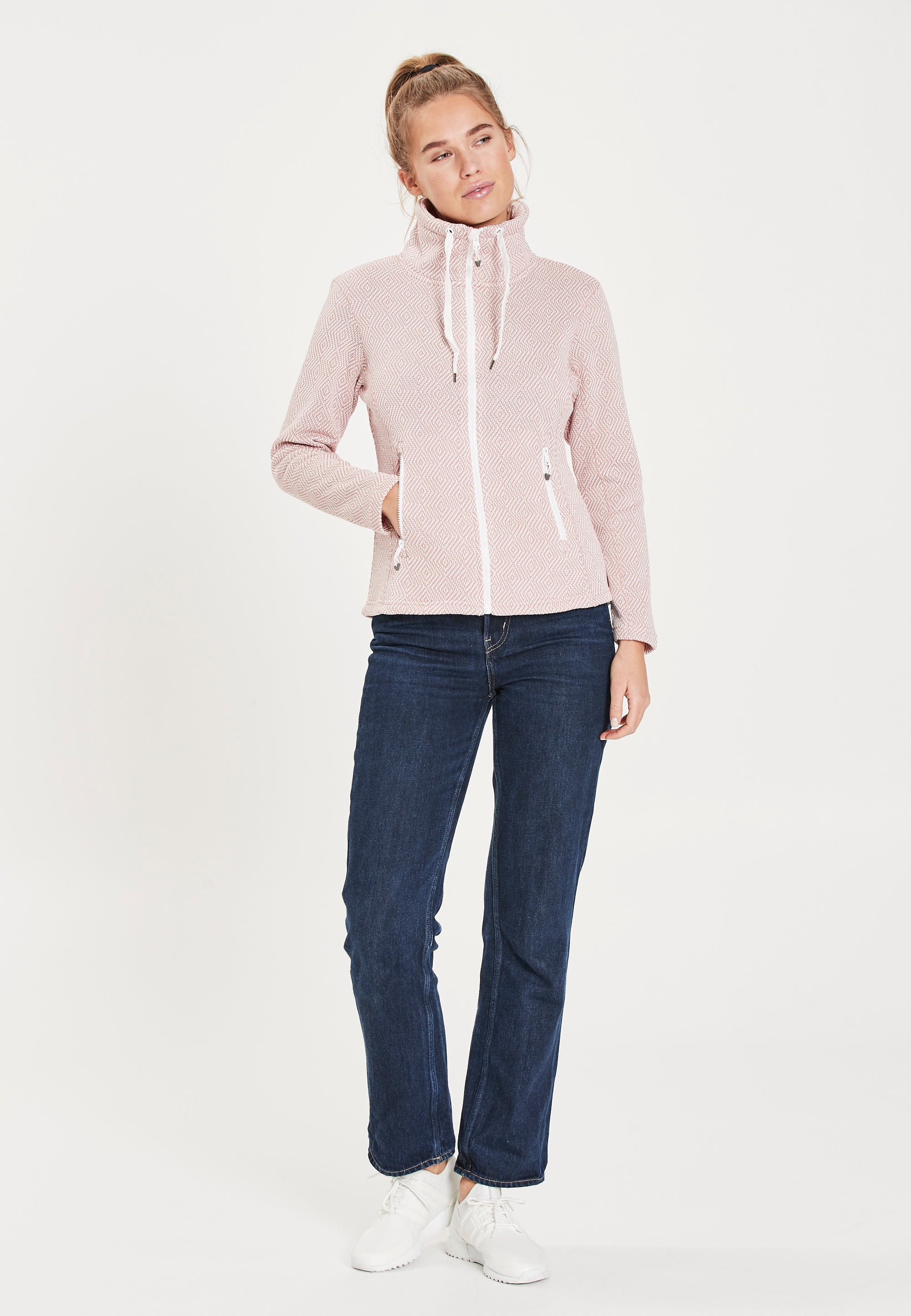 WEATHER REPORT Fleecejacke »FREIDA«, mit hohem Stehkragen
