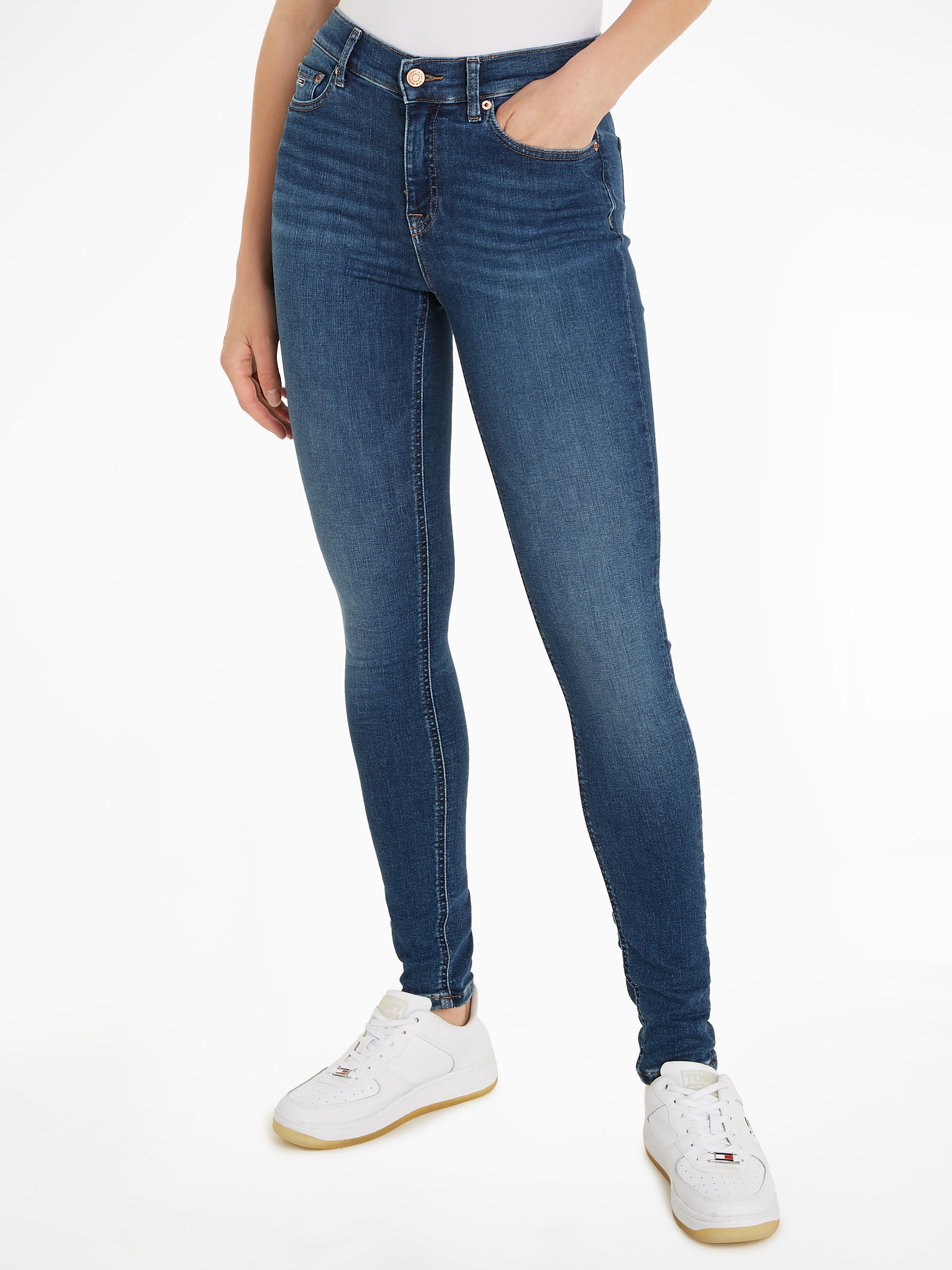 Tommy Jeans Skinny-fit-Jeans "NORA MD SKN BH1238", im 5-Pocket-Style