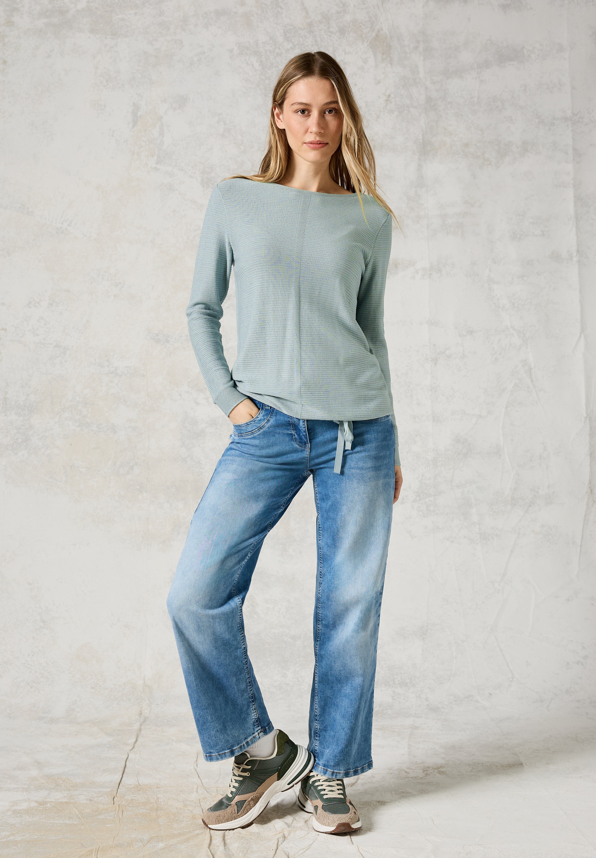 Cecil Strickpullover, mit Strick-Detail