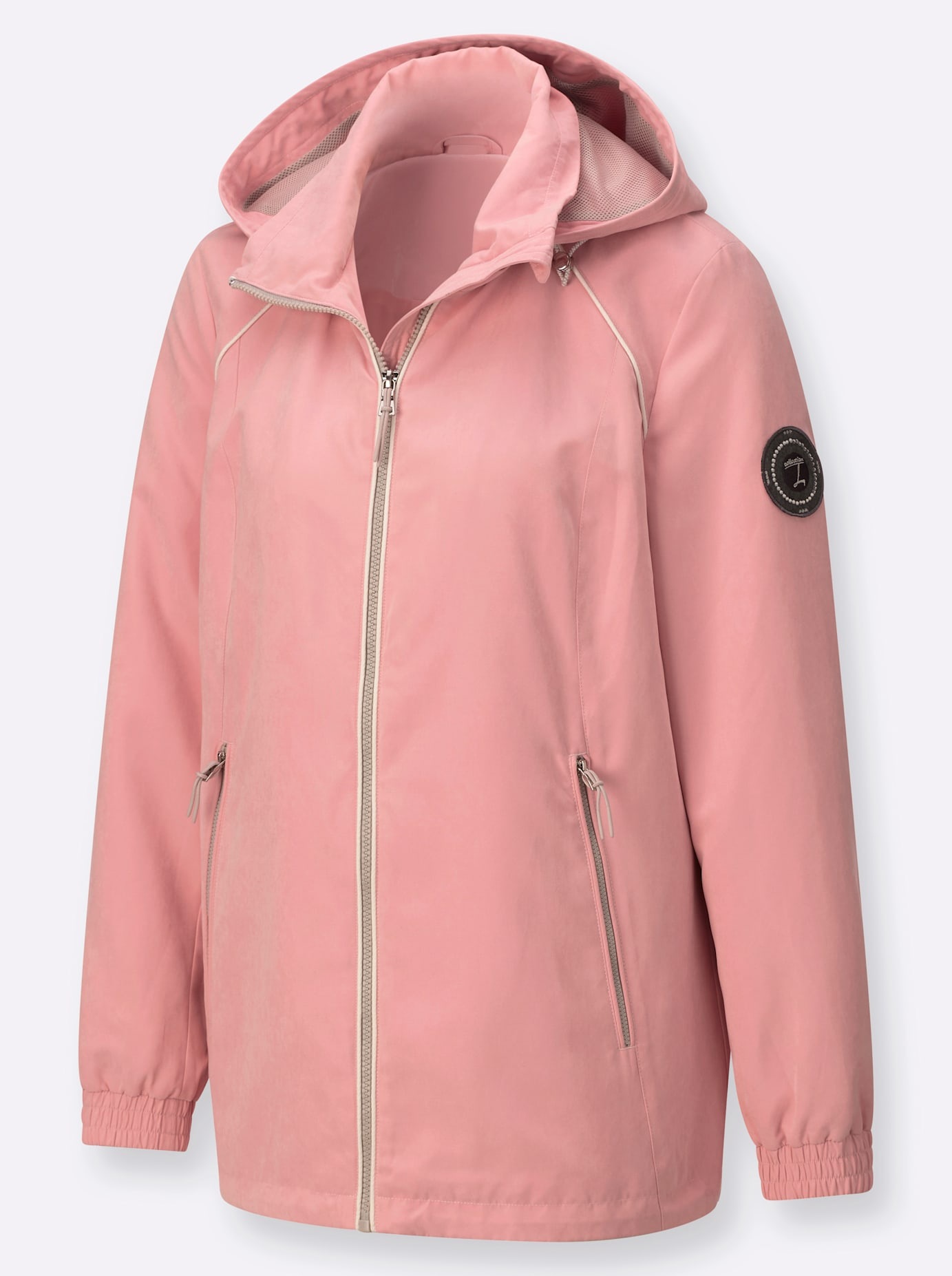 Casual Looks Langjacke mit Kapuze