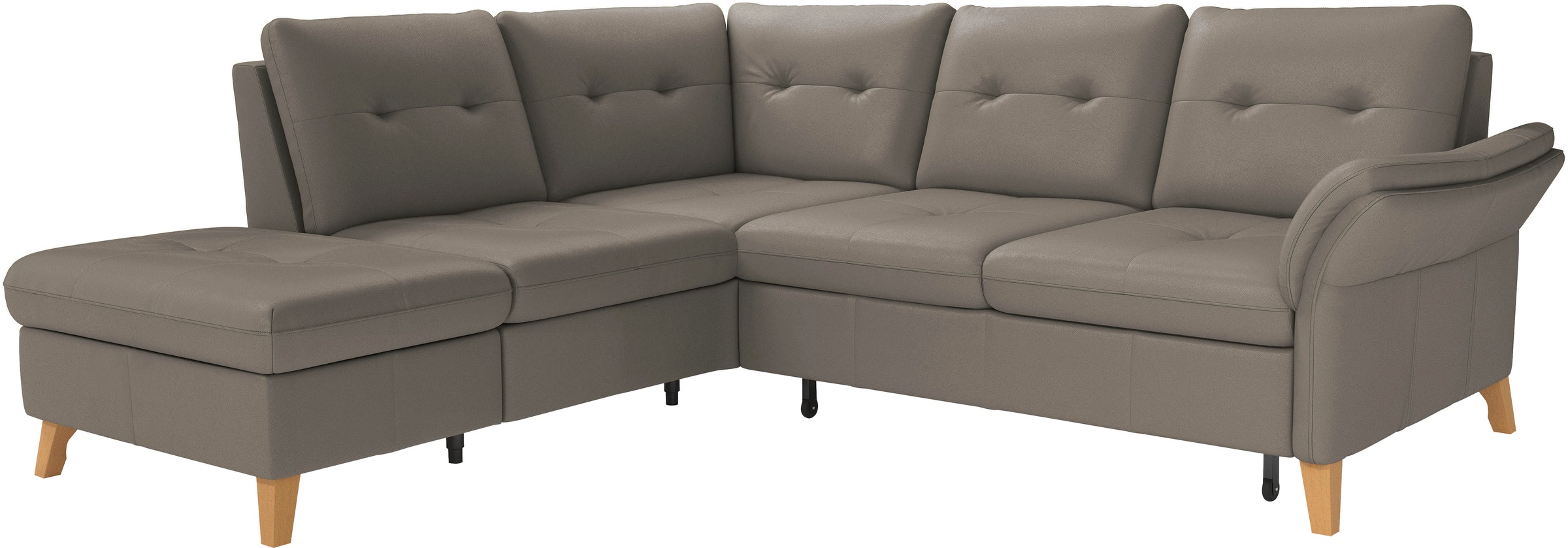 sit&more Ecksofa »Göteborg«, inkl. Sitztiefenverstellung, wahlweise mit Bettfunktion & Bettkasten