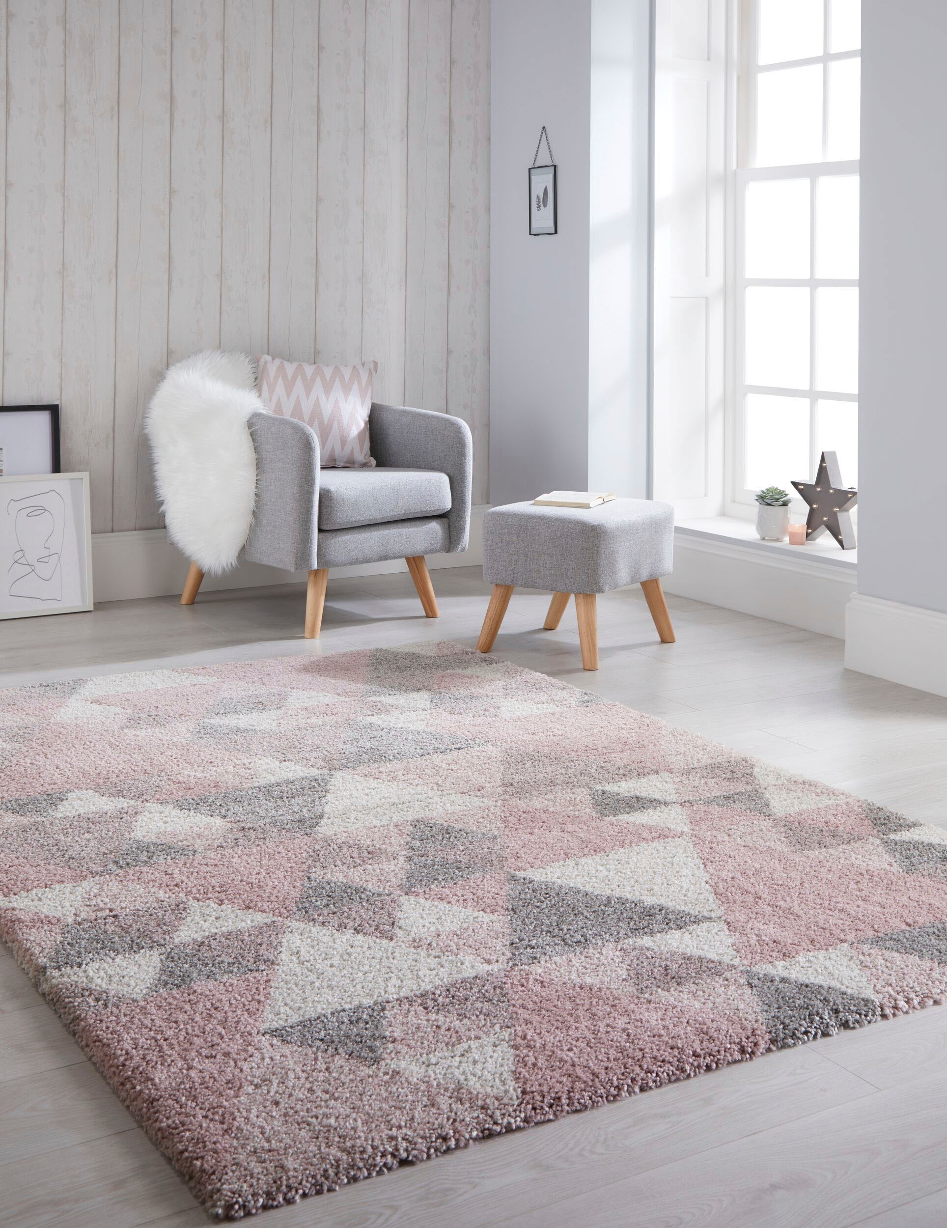FLAIR RUGS Hochflor-Teppich "Nuru" rechteckig 30 mm Höhe Shaggy Berber Opti günstig online kaufen